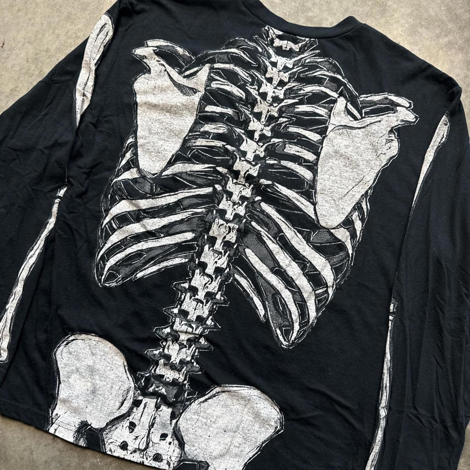 Other Y2K Skeleton AOP Playboy Carti Horror Long Sleeve T-Shirt Size US XL / EU 56 / 4 - 4 Thumbnail