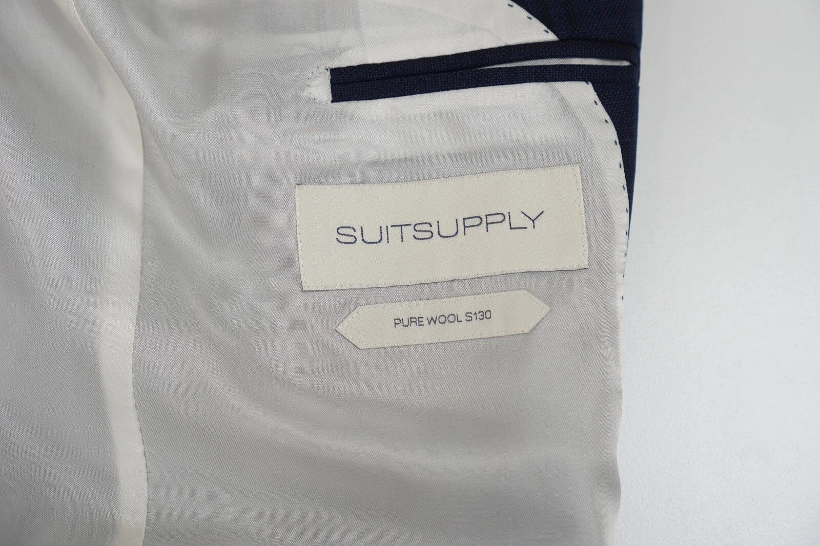 Suitsupply Men Suitsupply Blazer 130's Wool Washington Plaid Blue US38 Size 38R - 5 Thumbnail