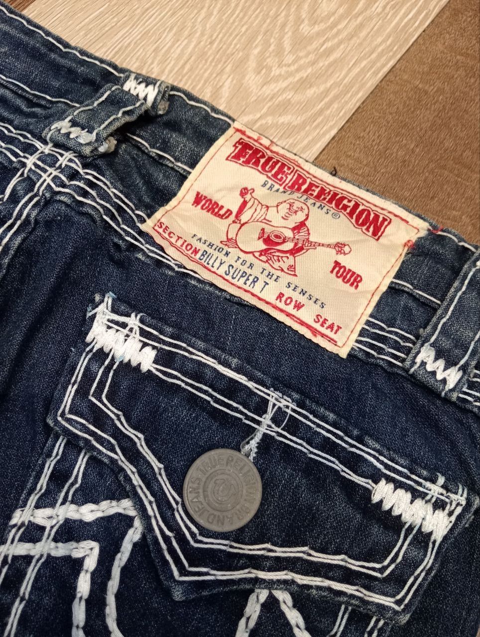True Religion TRUE RELIGION BILLY SUPER T BLUE DENIM PANTS Size 27" / US 4 / IT 40 - 13 Thumbnail
