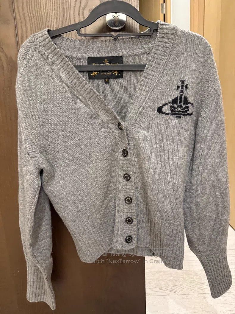 Vivienne Westwood Vivienne Westwood Gray knit cardigan Size XS / US 0-2 / IT 36-38 - 1 Thumbnail