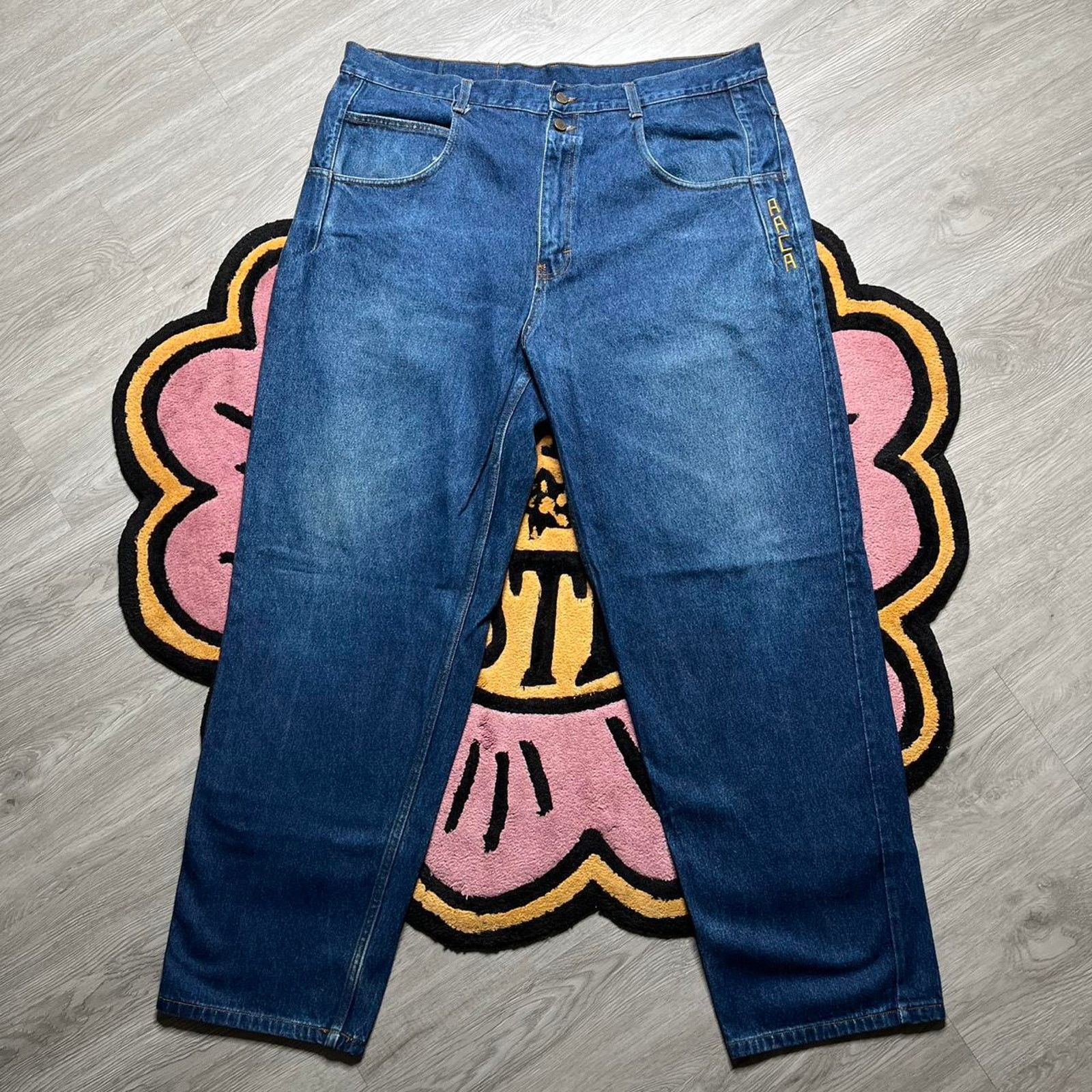 NCAA × Vintage Vintage 90’s African American College Alliance Denim Jeans Size US 42 / EU 58 - 1 Thumbnail