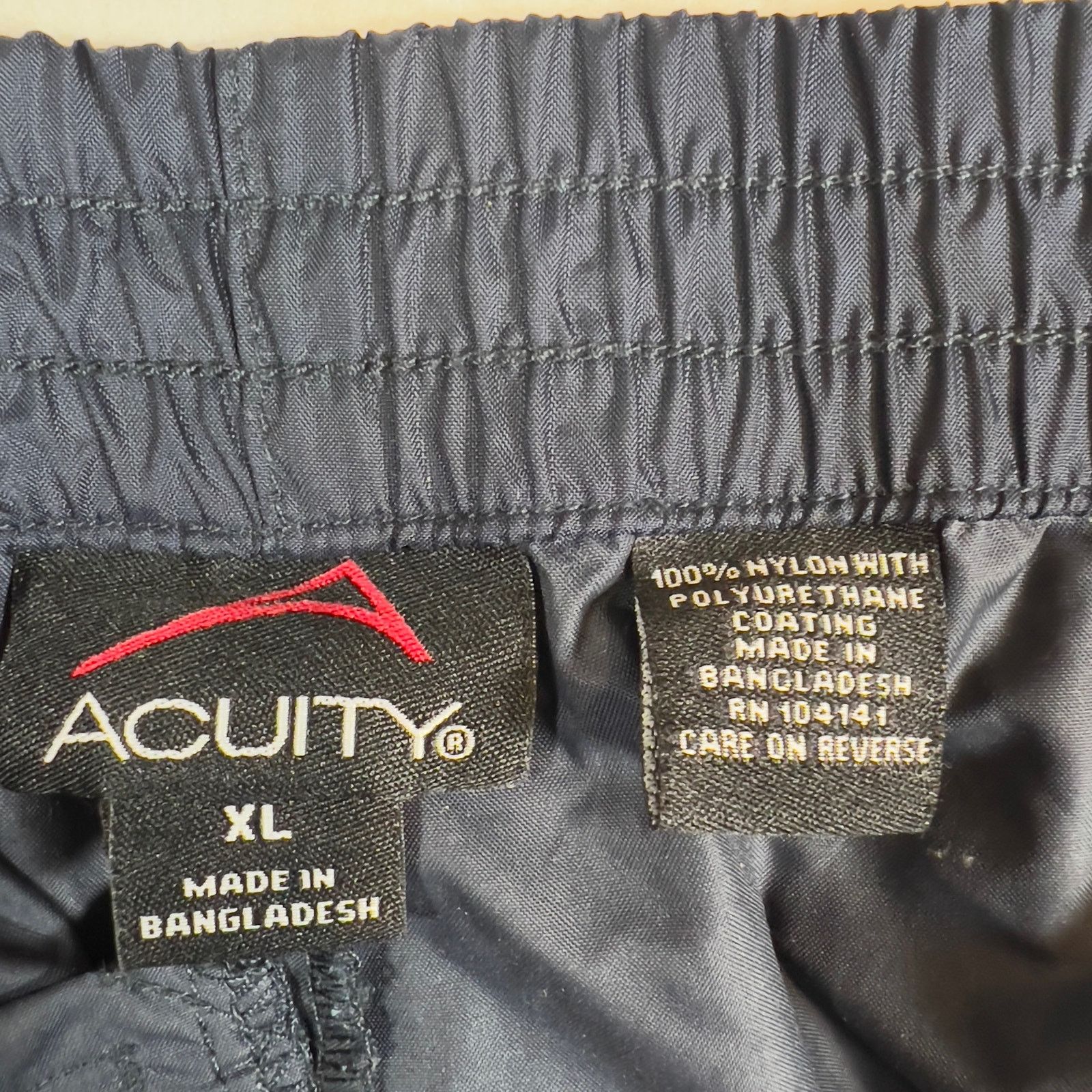 Other Acuity Nylon Water Resist Pants Men XL Utility Elastic Waist Size US 38 / EU 54 - 2 Thumbnail