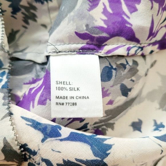 Anthropologie Eliot Sheer Silk Floral Ruffle Racerback Tank Gift Spring Size S / US 4 / IT 40 - 9 Thumbnail