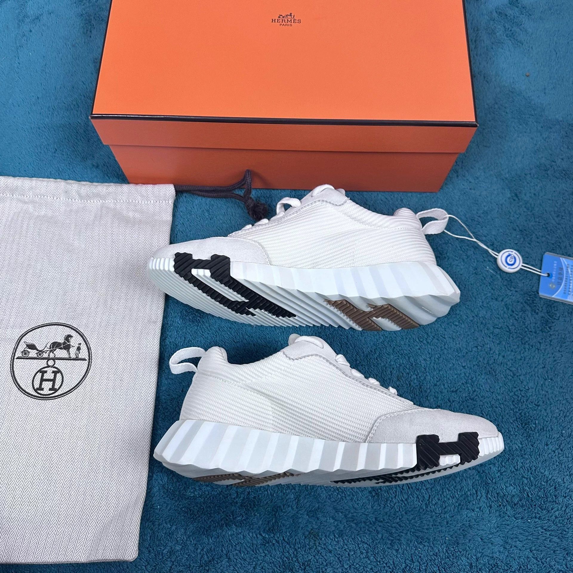 Hermes Hermès Bouncing Mesh Low Top White 36.5 Accessories Size US 5.5 / IT 35.5 - 3 Thumbnail