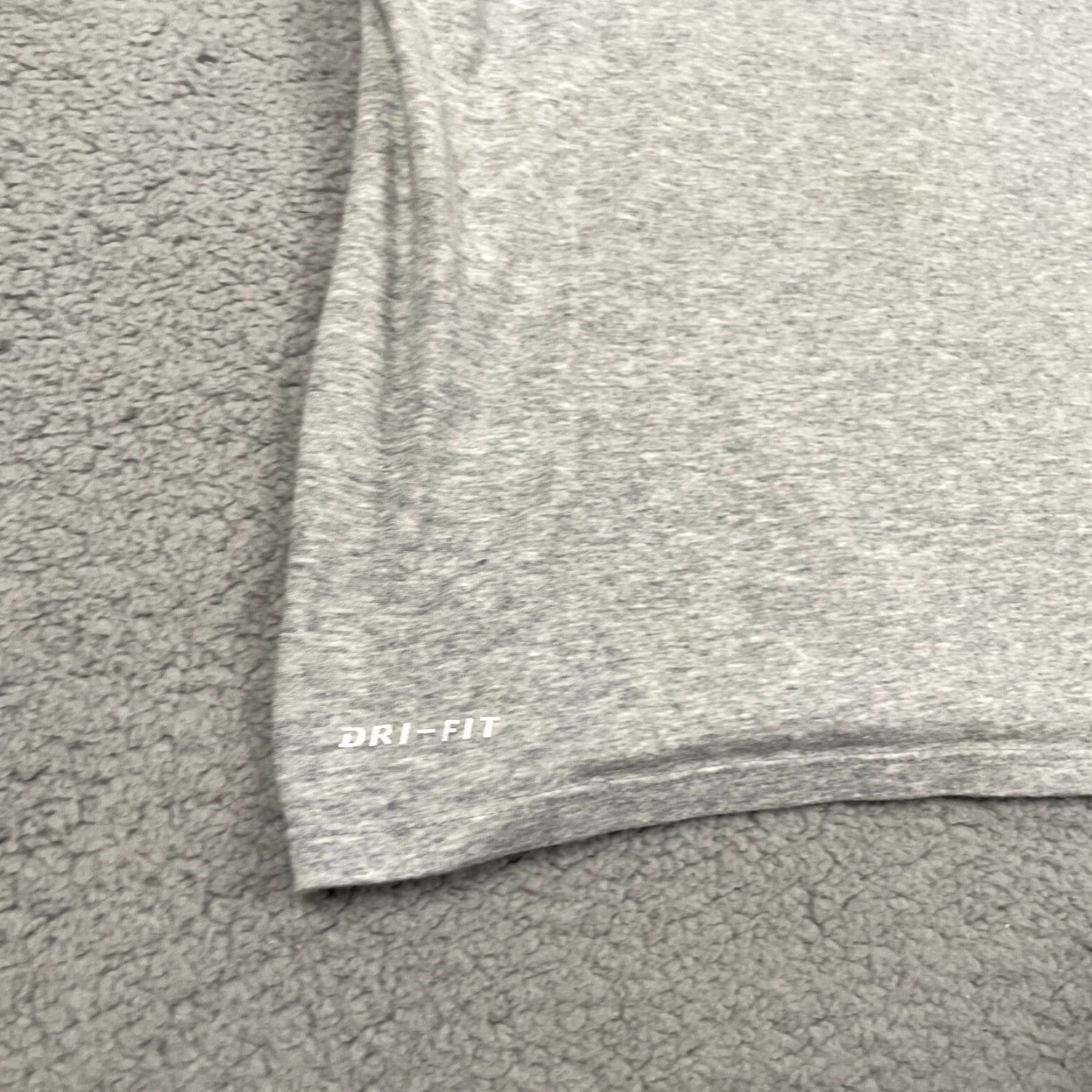 Nike Nike Dri-Fit T Shirt Mens Medium Gray Black Logo Swoosh - Nike Dri-FIT Shirt Mens M Black Logo Graphic Crew Neck Short Sleeve Size US M / EU 48-50 / 2 - 6 Thumbnail
