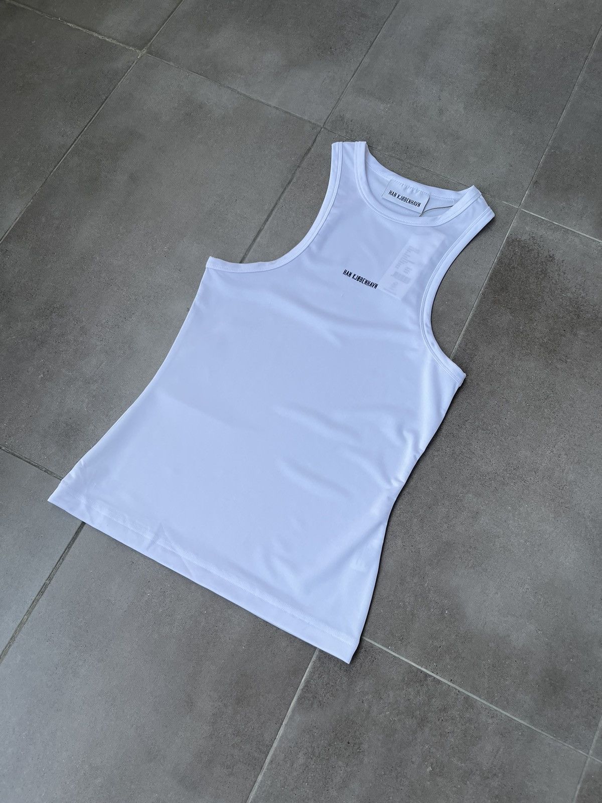 Han Kjobenhavn !DS! SS23 Han Kjobenhavn Logo Stretch White Racer Top Size US M / EU 48-50 / 2 - 8 Thumbnail