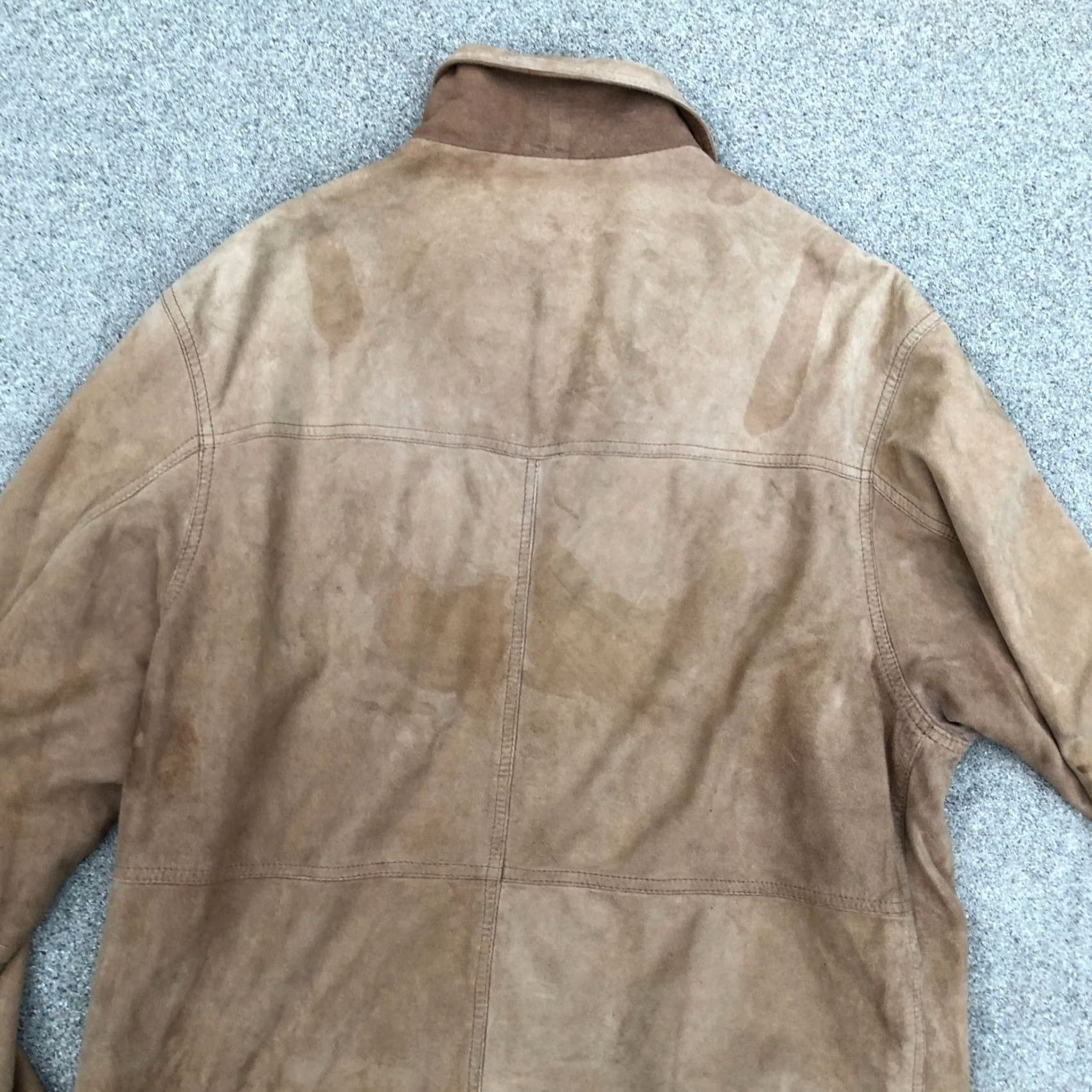 The Territory Ahead VTG THE TERRITORY AHEAD Leather Suede Coat Jacket Men's SMALL Tan Retro Jacket Mens Small Tan Leather Suede Coat Size US S / EU 44-46 / 1 - 4 Thumbnail
