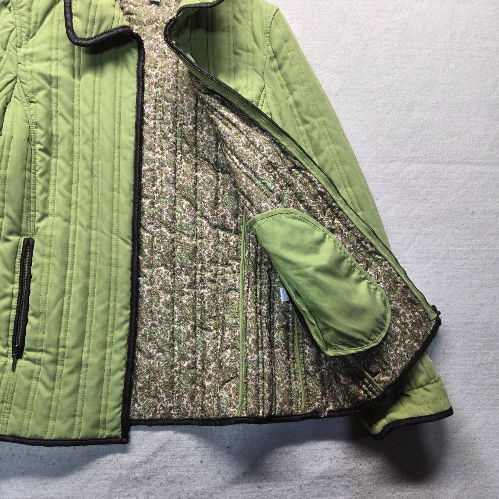 Charter Club Charter Club Solid Green Jacket Coat Full Zip Up Long Sleeve Pockets Women's S Small Size S / US 4 / IT 40 - 3 Thumbnail