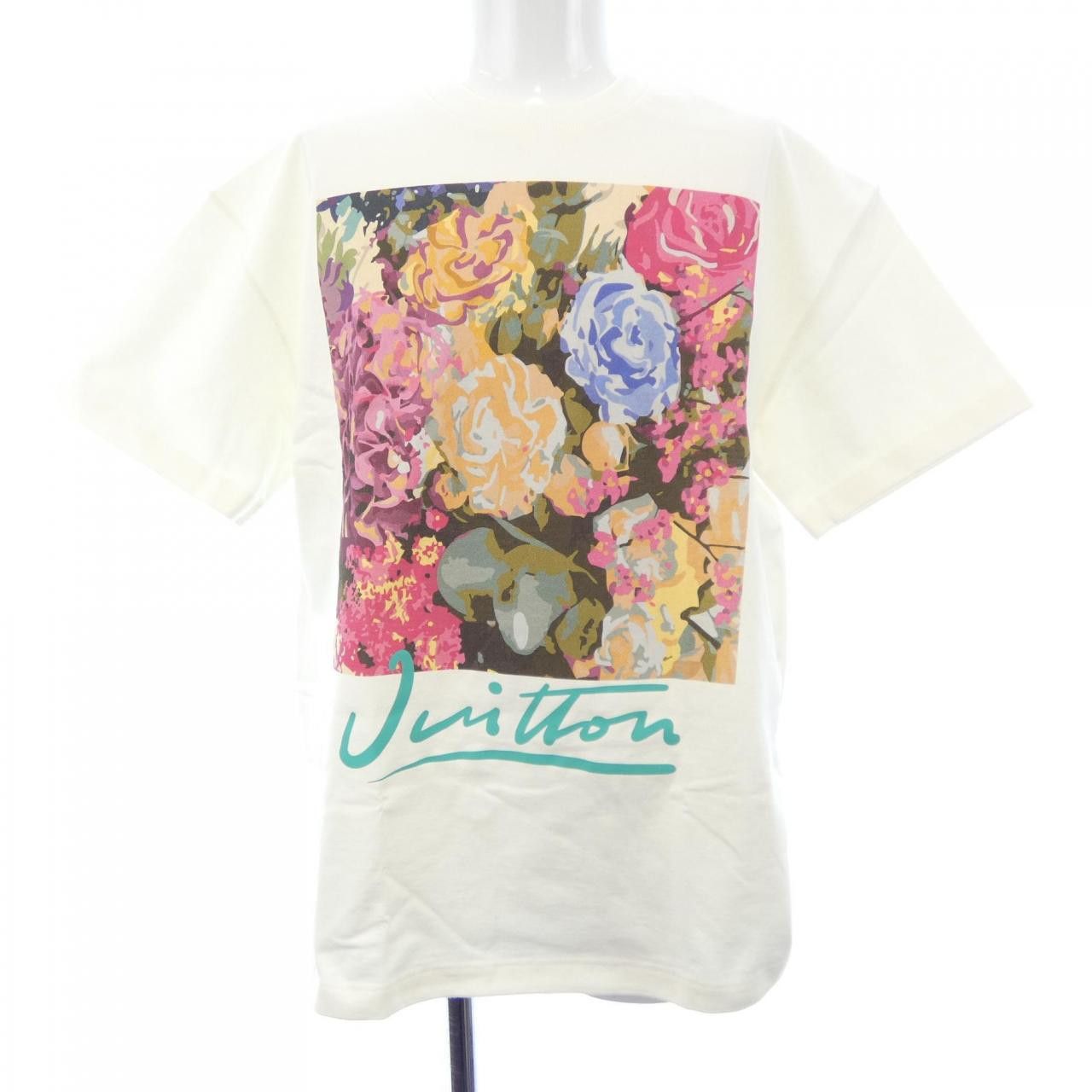 Louis Vuitton Louis Vuitton Louis Vuitton LV Flower Tapestry Print T-Shirt Cotton T-Shirt Textile T-Shirts HNY91WNPG DUTY FREE for USA Size ONE SIZE - 1 Thumbnail