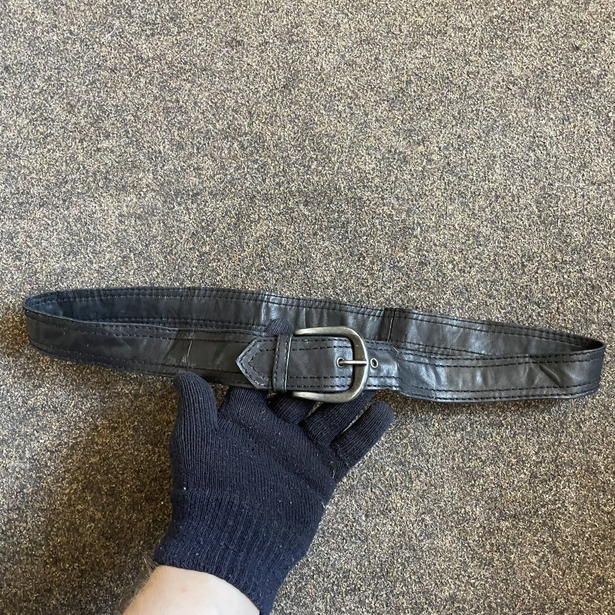 Vintage Vintage 90s Japanese Archive Leather Belt Goth Grunge OS Size ONE SIZE - 4 Thumbnail