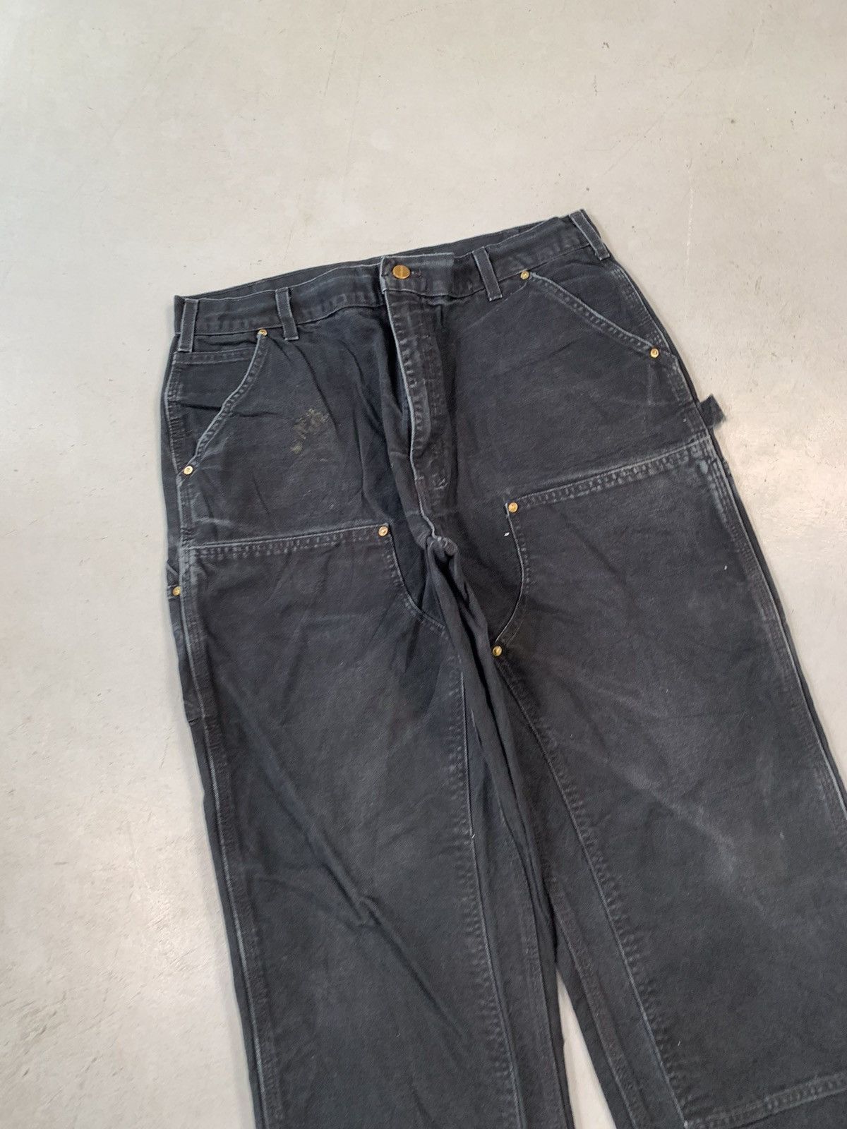 Carhartt Vintage sunfade Carhartt b11 Blk double knee denim Size US 36 / EU 52 - 3 Thumbnail