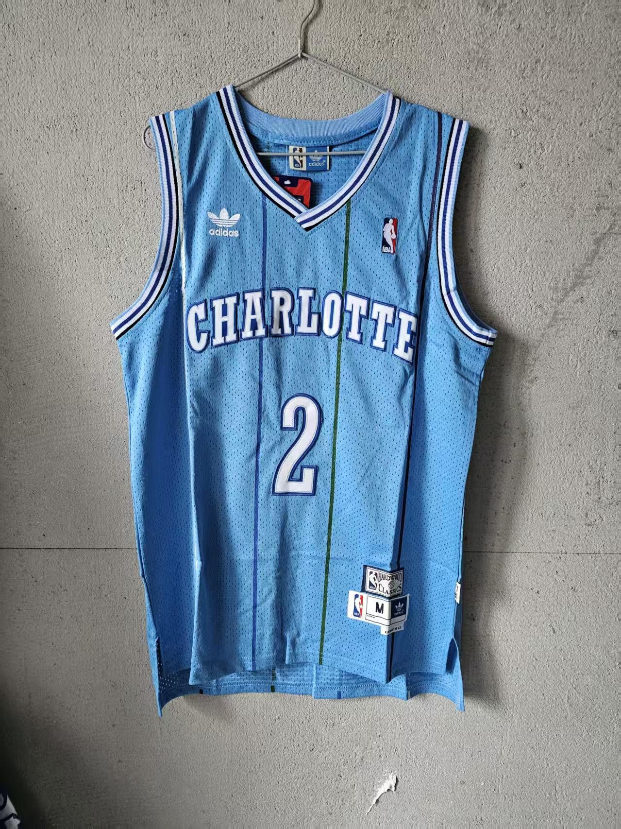 NBA Charlotte Hornets 2 Larry Johnson Jersey Blue Size US S / EU 44-46 / 1 - 1 Thumbnail