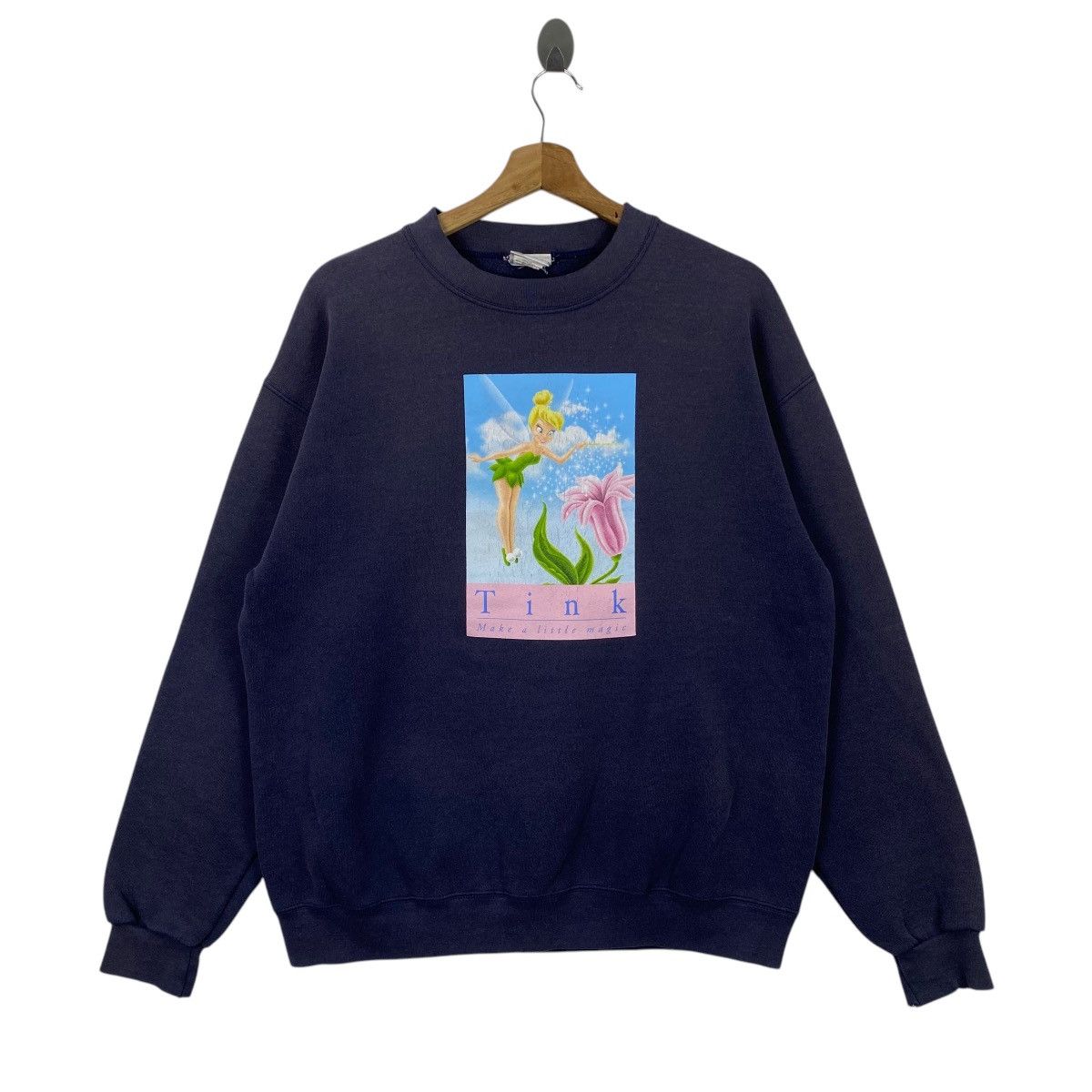 Disney × Vintage Vintage 90's TINKER BELL Make A Little Magic Disney Cartoon Size US L / EU 52-54 / 3 - 1 Thumbnail