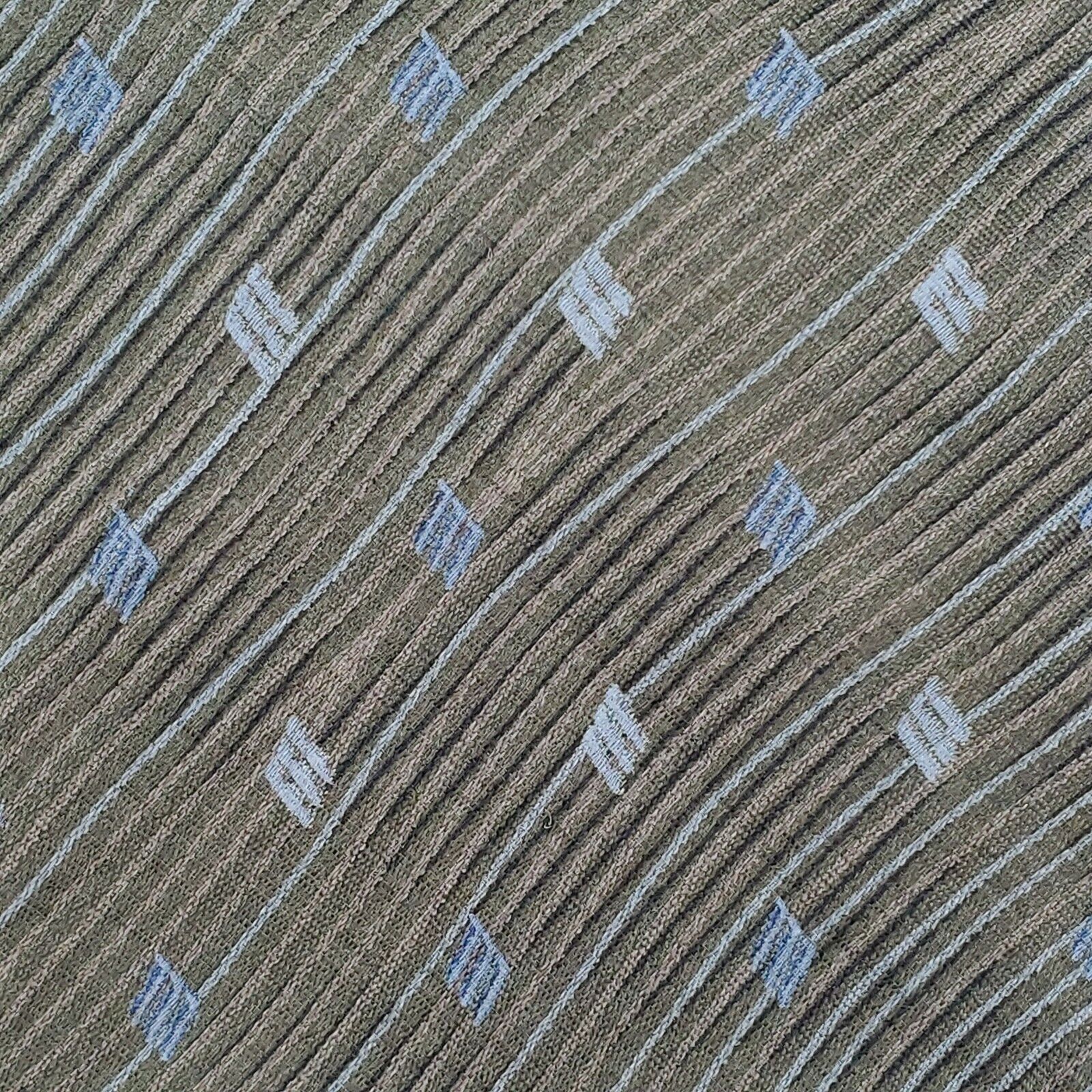 Dockers Dockers Khakis Silk Tie Green Geometric Wavy Wide Size ONE SIZE - 2 Thumbnail