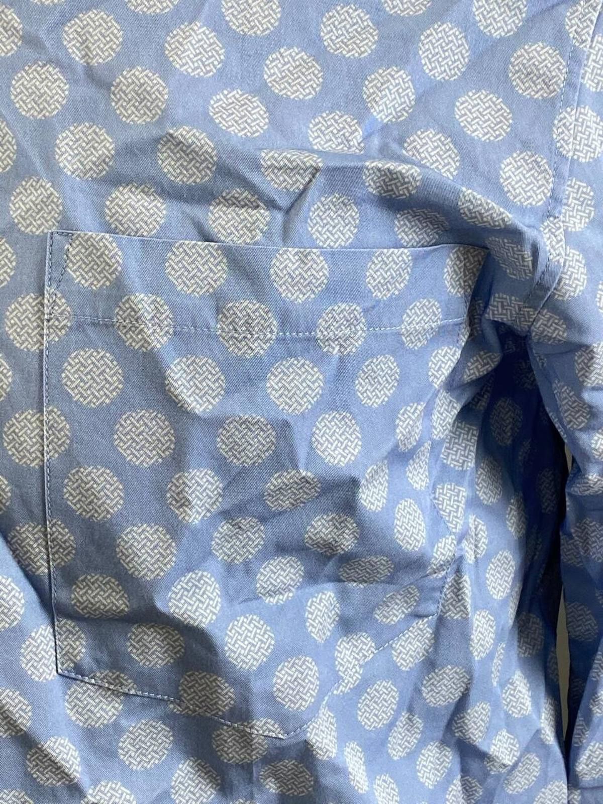 Ted Baker BNWT Ted Baker MMA-Barnard LS Geo Dot Blue Shirt Size 3 Size US M / EU 48-50 / 2 - 3 Thumbnail