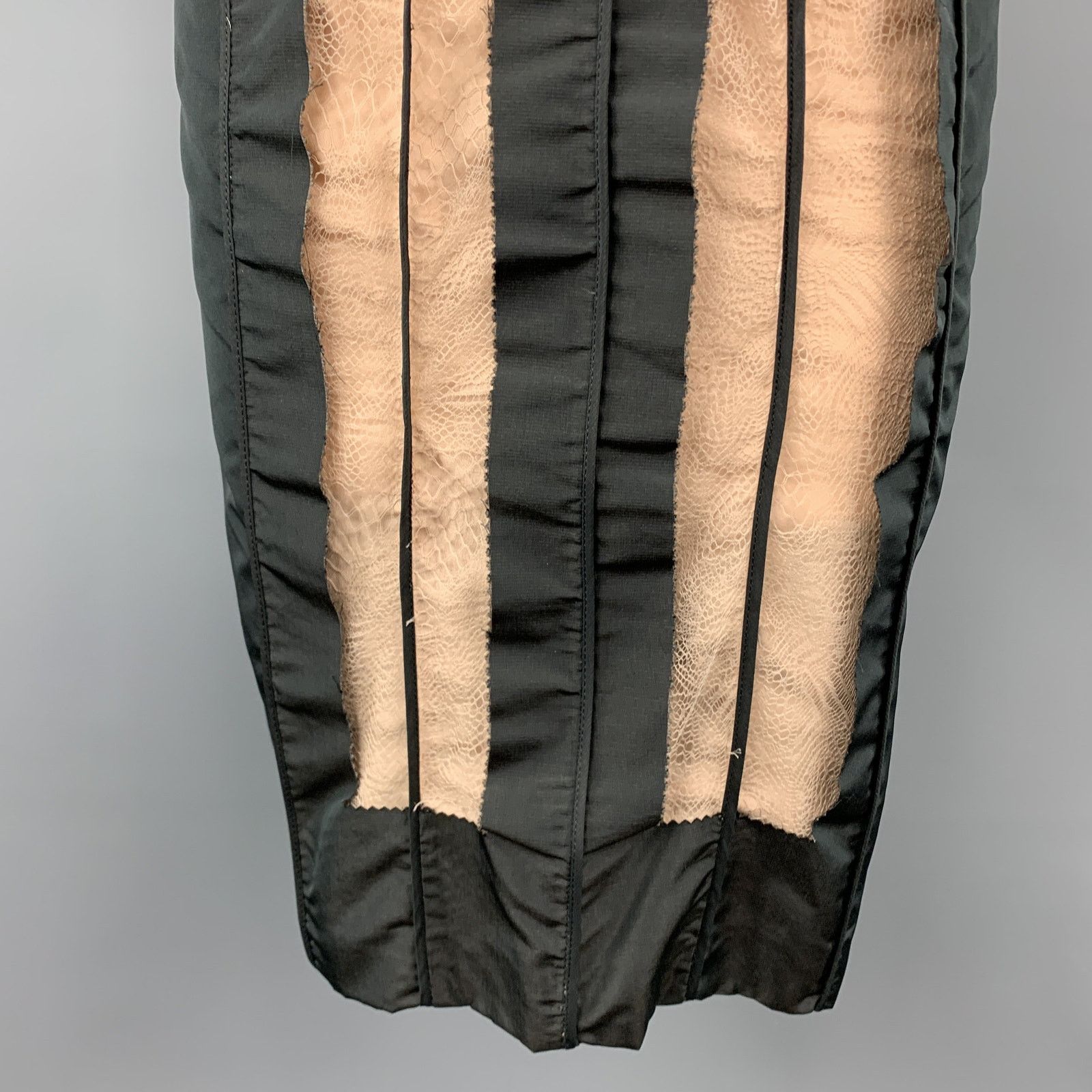 Stella McCartney Size 6 Black Taffeta Inside Out Balloon Sleeve Cocktail Size M / US 6-8 / IT 42-44 - 5 Thumbnail