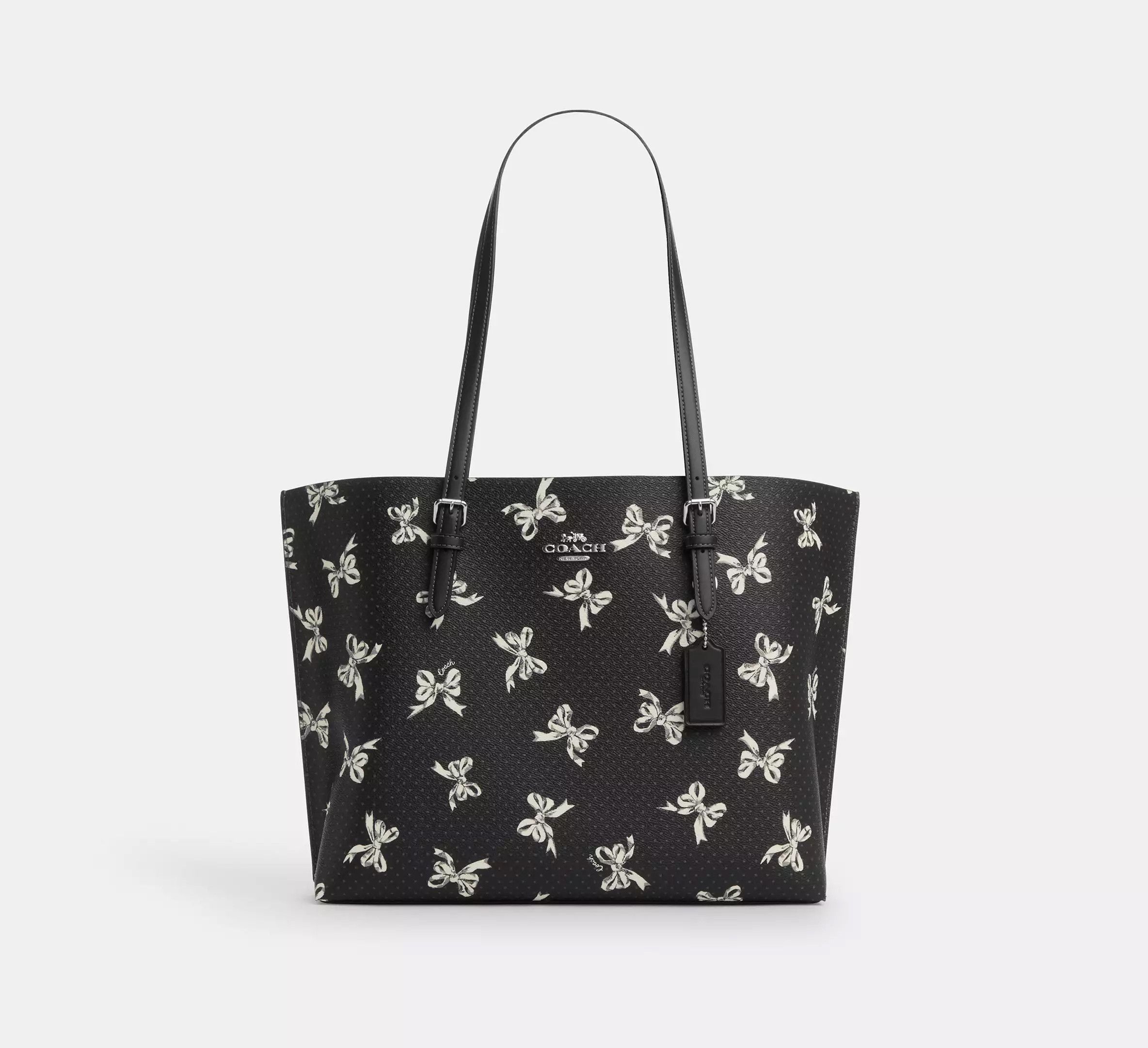 Coach NWT Coach Mollie Tote Bag With Bow Print CY647 Size ONE SIZE - 7 Thumbnail