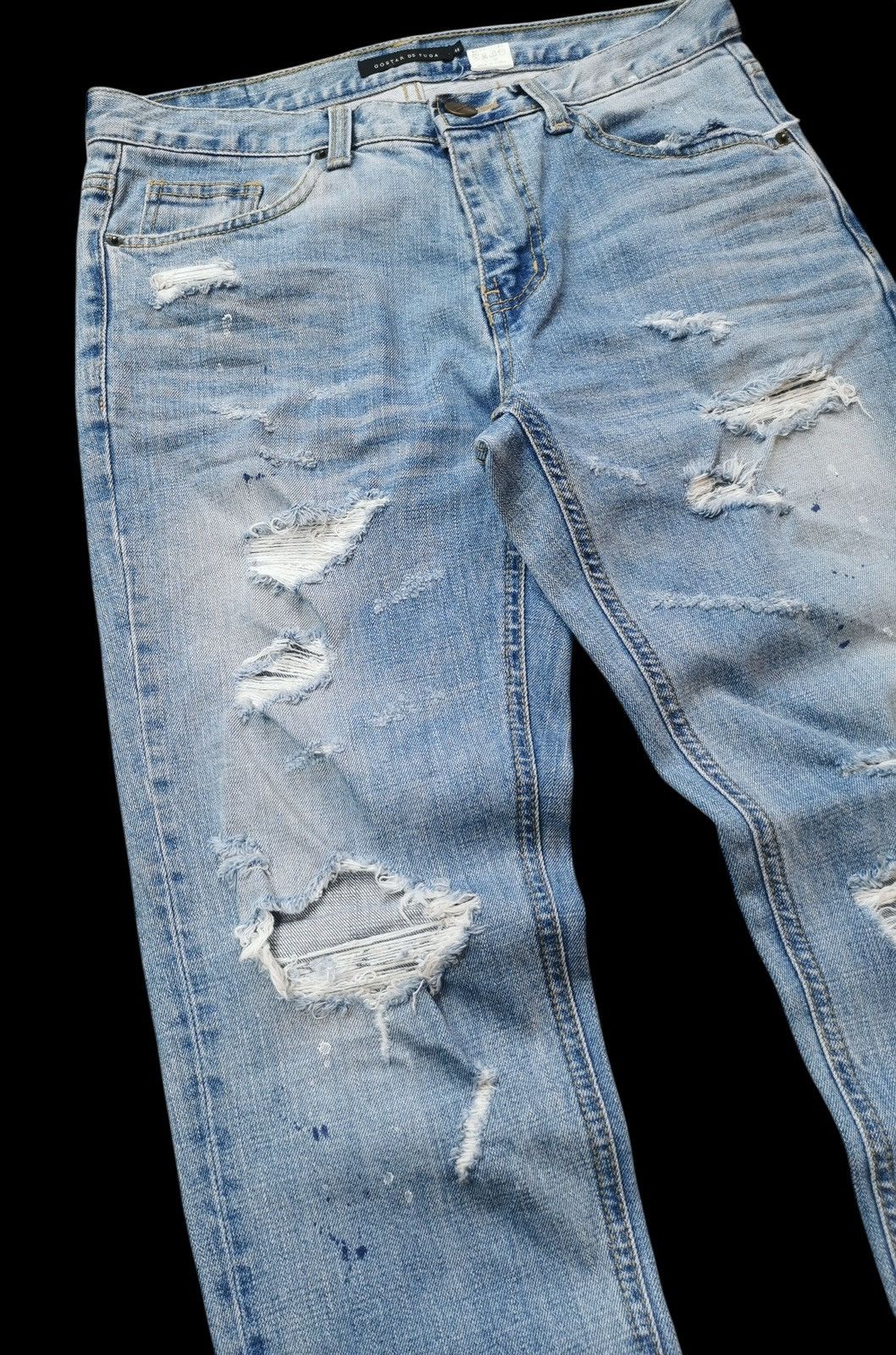GOSTAR DE FUGA Go Star de Fuga Distressed Skinny Jeans - Size 44 (W32) Size US 32 / EU 48 - 5 Thumbnail