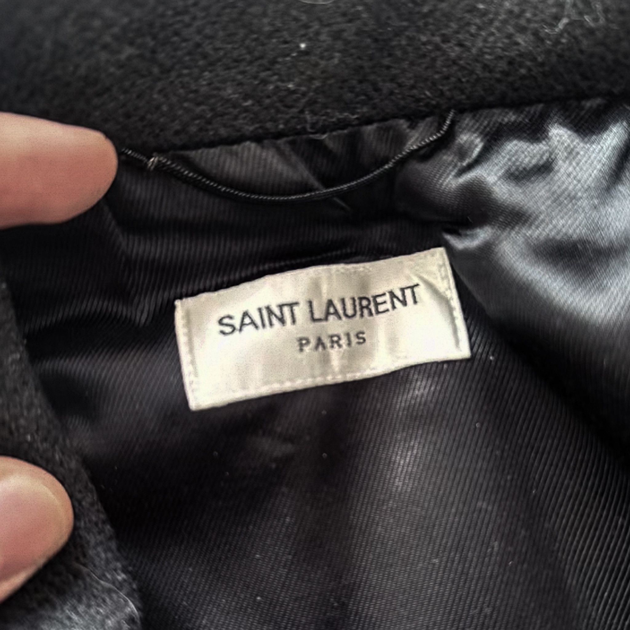 Saint Laurent Paris Saint Laurent FW16 Ray Striped Black Teddy Jacket Size US M / EU 48-50 / 2 - 4 Thumbnail
