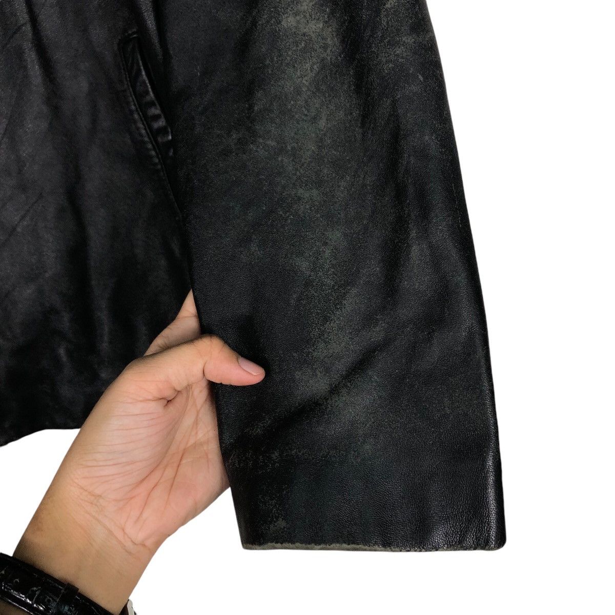 Hugo Boss 📌Real New Zealand Lamb Skin Hugo Boss Leather Jacket Size US M / EU 48-50 / 2 - 16 Thumbnail