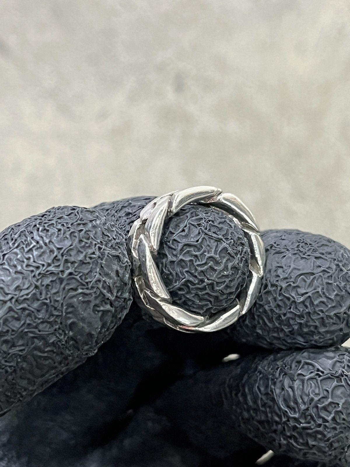 Other Vintage Sterling Silver Link Ring (unisex) Size ONE SIZE - 6 Thumbnail
