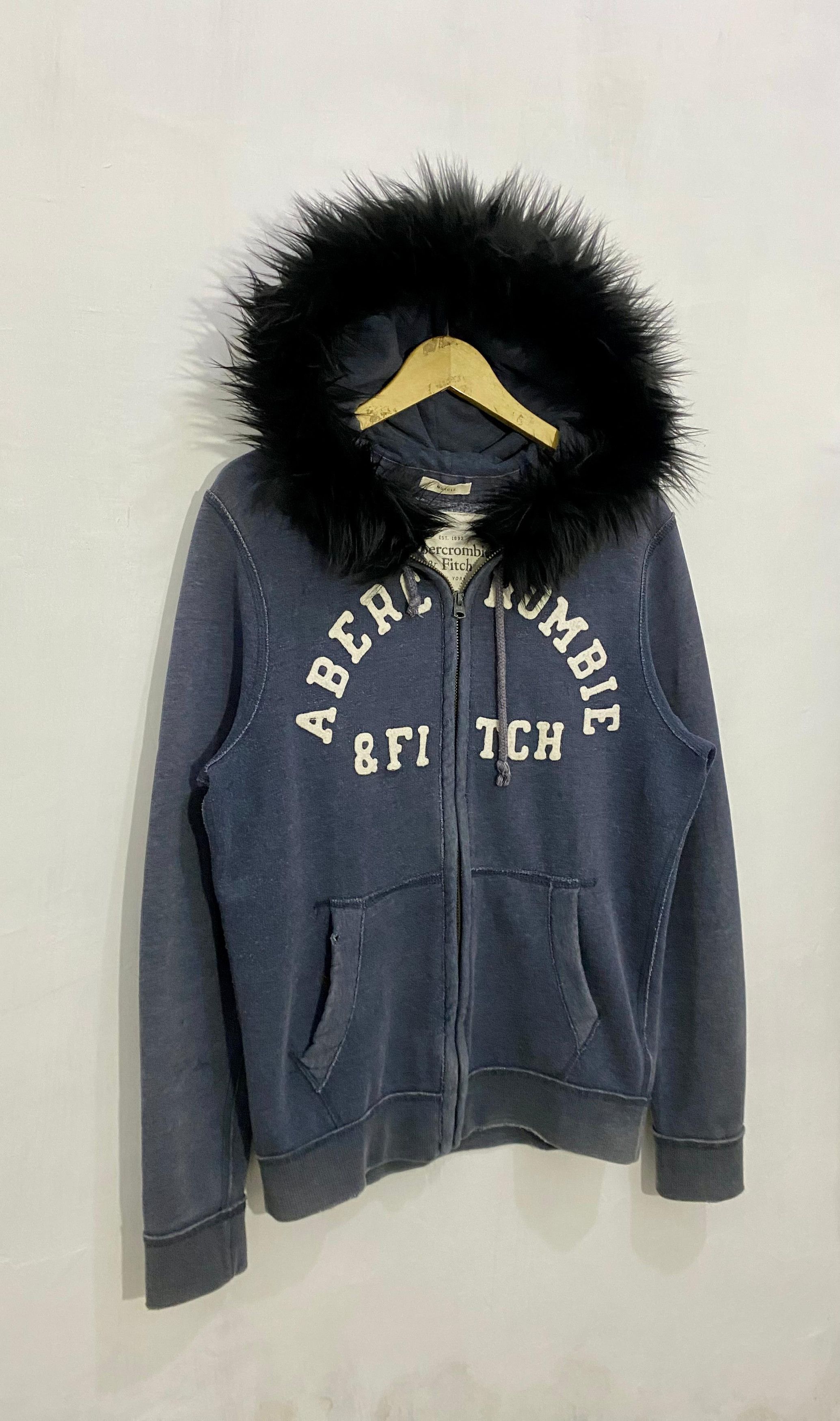14th Addiction 💥L.G.B💥Abercrombie & Fitch Fur Zipper Hoodie LGB Style Size US L / EU 52-54 / 3 - 3 Thumbnail