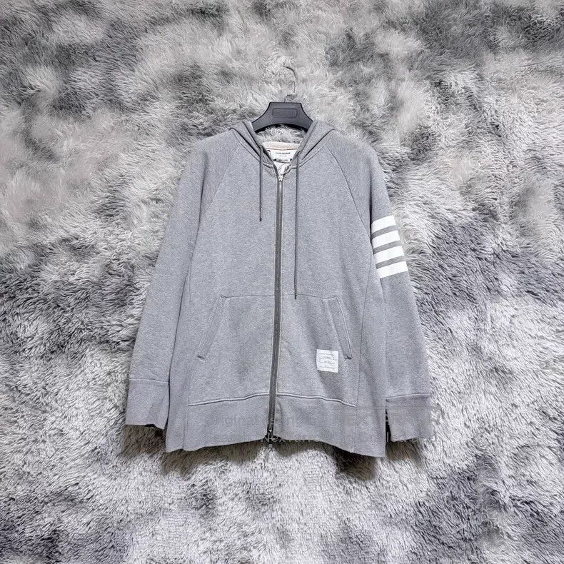 Thom Browne Thom Browne Zip-up Cardigan with Hood Size US XXL / EU 58 / 5 - 1 Thumbnail