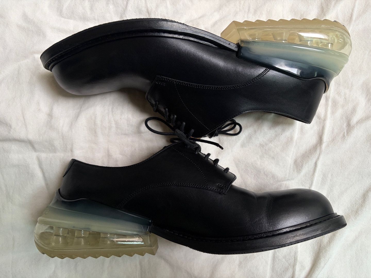 Maison Margiela Maison Margiela Airbag Heel Leather Shoes MM6 22 lace up Size US 9 / EU 42 - 3 Thumbnail