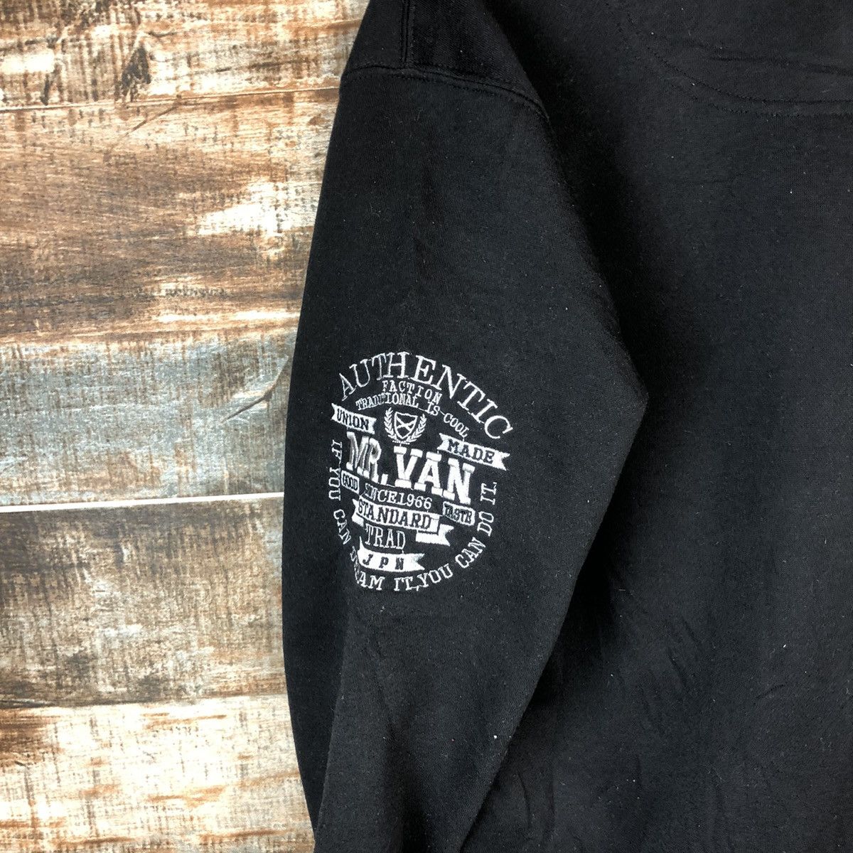 Japanese Brand × Van Mr Van vintage Black Sweatshirt #A2033 Size US M / EU 48-50 / 2 - 18 Thumbnail