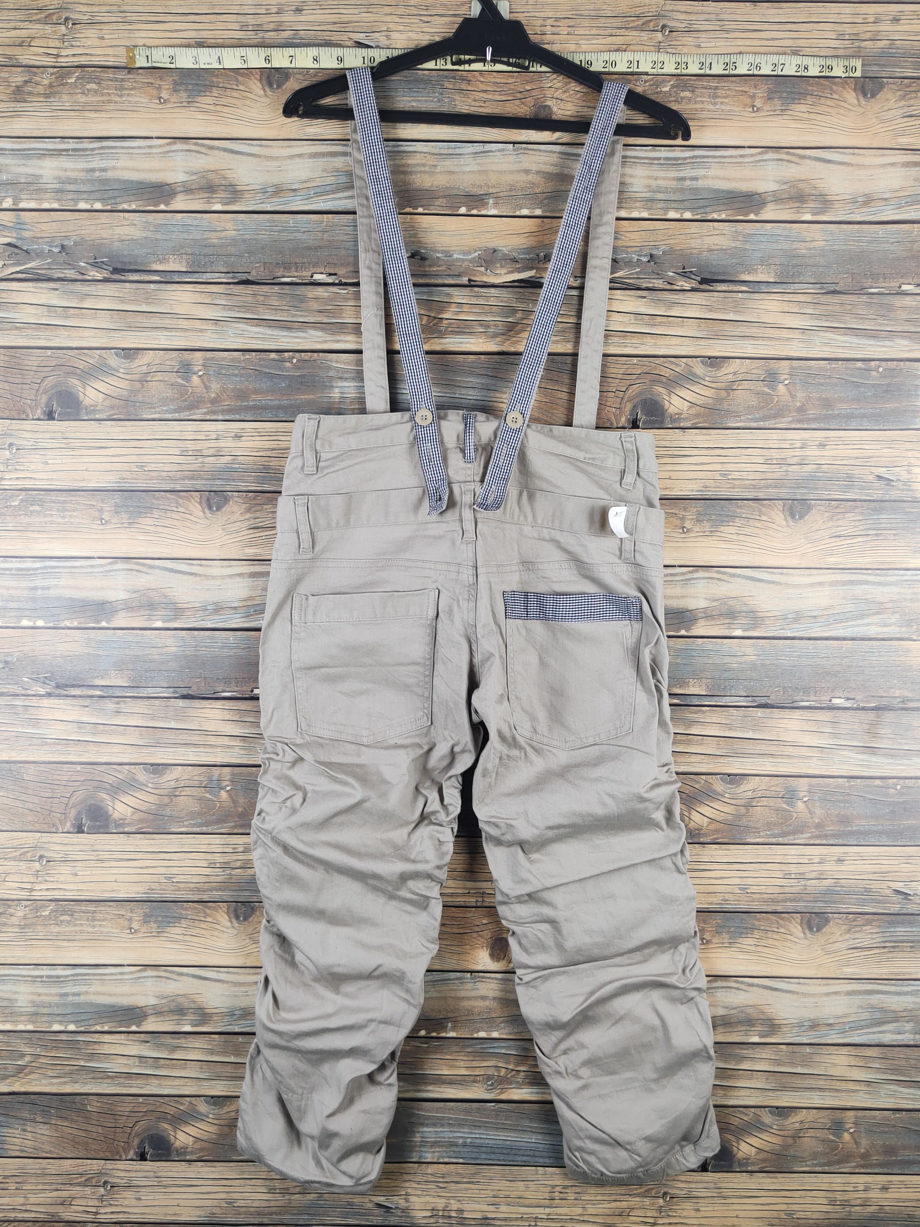 Japanese Brand × Vintage DL Japanese Brand Beige Suspender Pants #1085 Size 30" / US 8 / IT 44 - 10 Thumbnail
