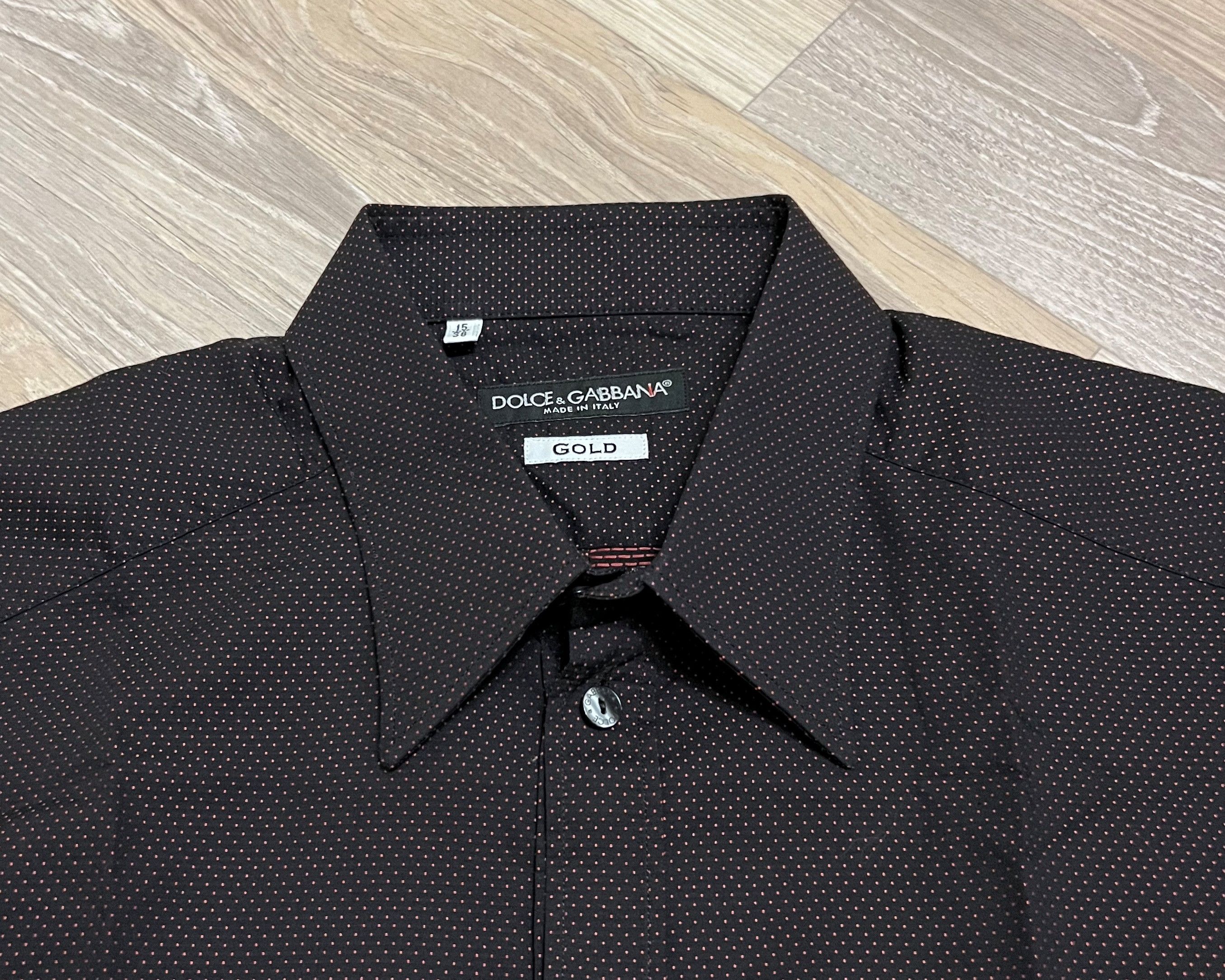 Dolce & Gabbana DOLCE & GABBANA GOLD FIT SHIRT SIZE S / 15/38 Size US S / EU 44-46 / 1 - 3 Thumbnail