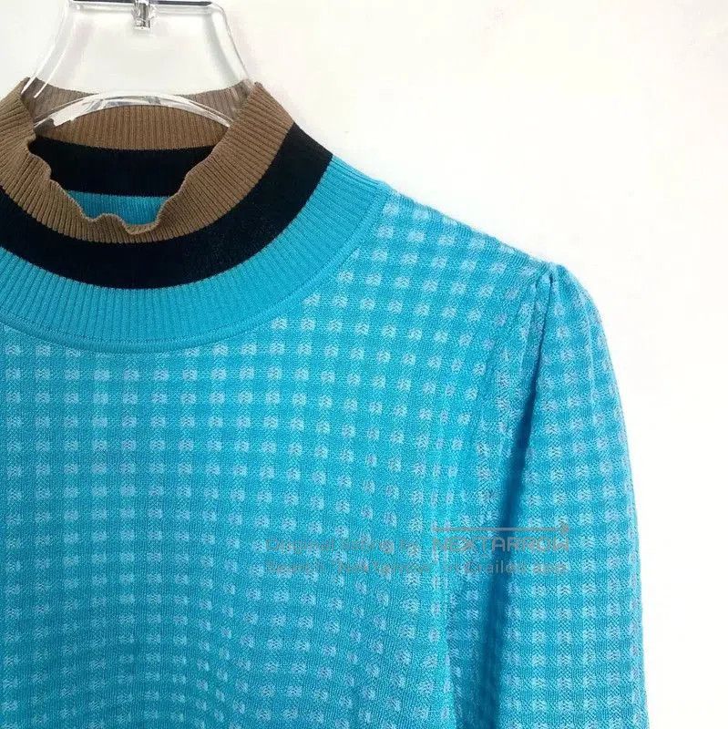 Fendi Fendi Blue Cotton Knit Sweater XS Size . Size XS / US 0-2 / IT 36-38 - 3 Thumbnail