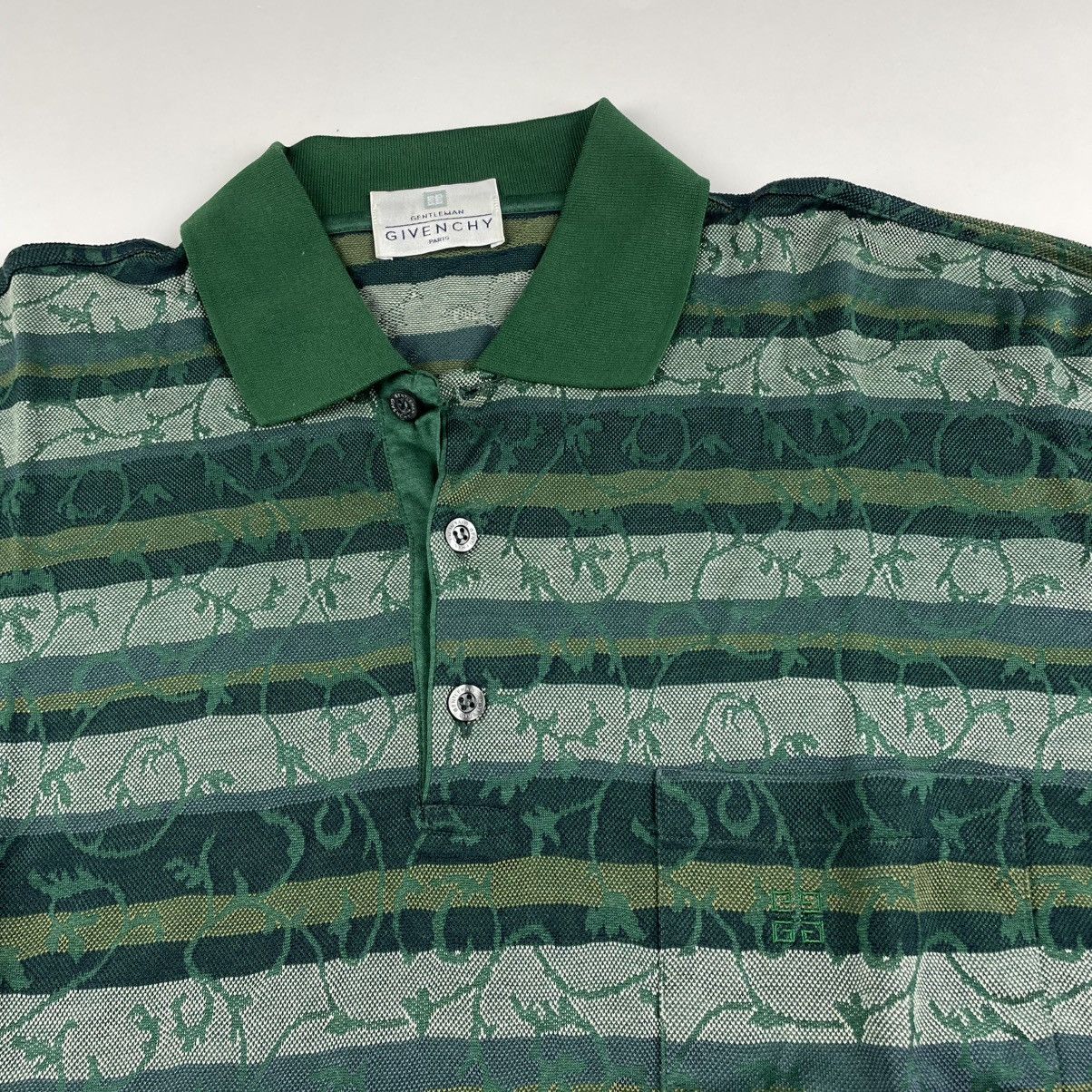 Givenchy × Vintage Vintage 90’s Givenchy Floral Vines L/S Polo Shirt Men’s M Size US M / EU 48-50 / 2 - 3 Thumbnail