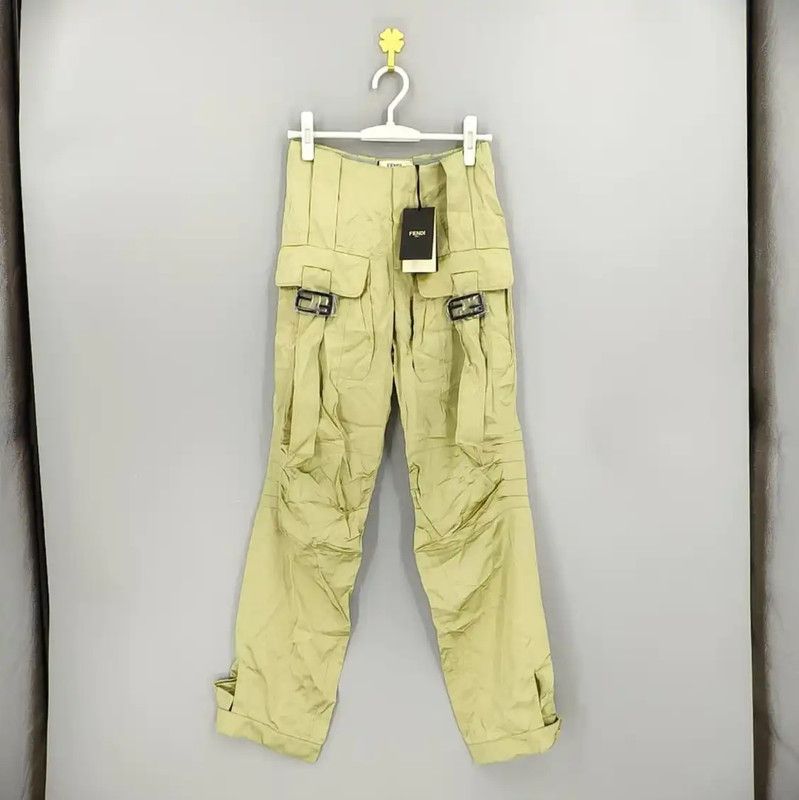 Fendi Fendi Green Women's Casual Pants 0089 Size 24" / US 00 / IT 34 - 1 Thumbnail