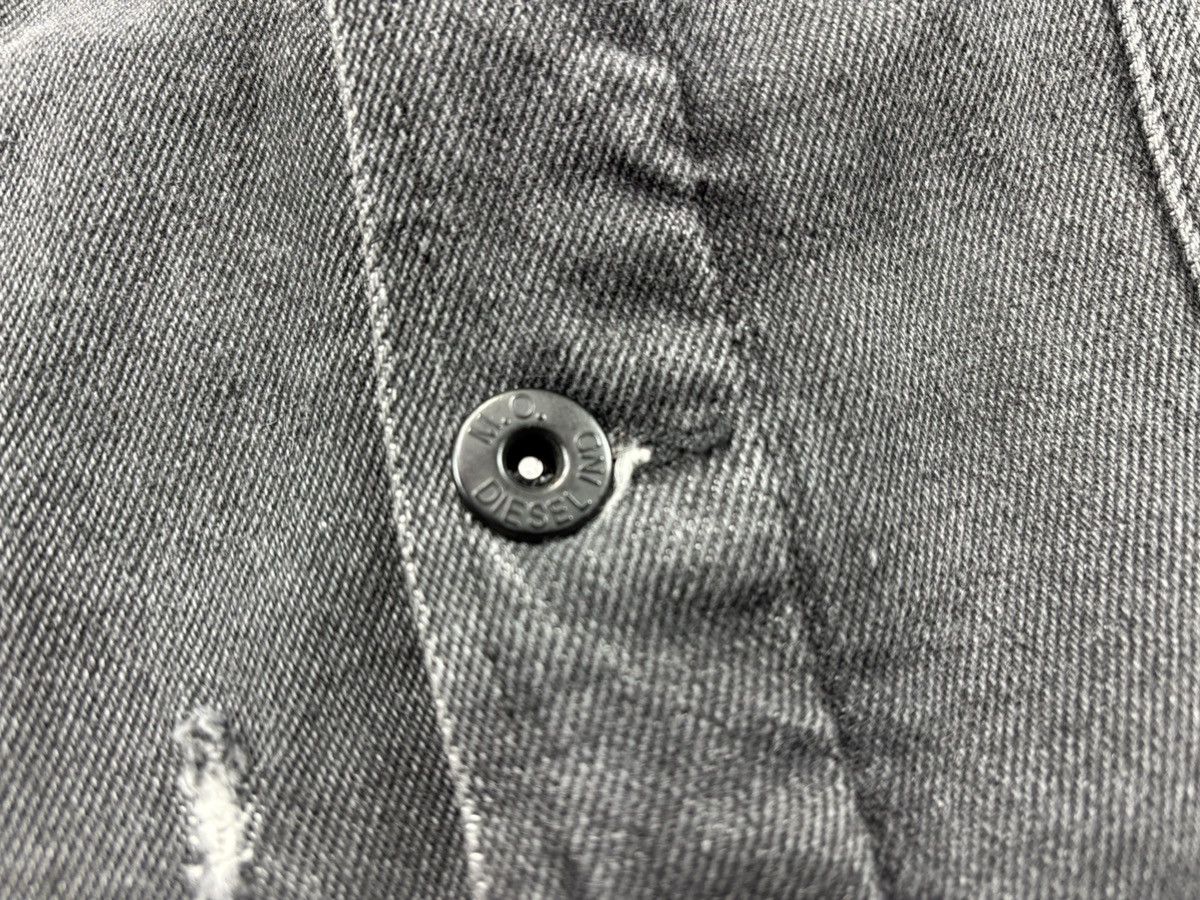 Diesel Womens denim jacket Diesel Size S/M Color Gray Size M / US 6-8 / IT 42-44 - 6 Thumbnail