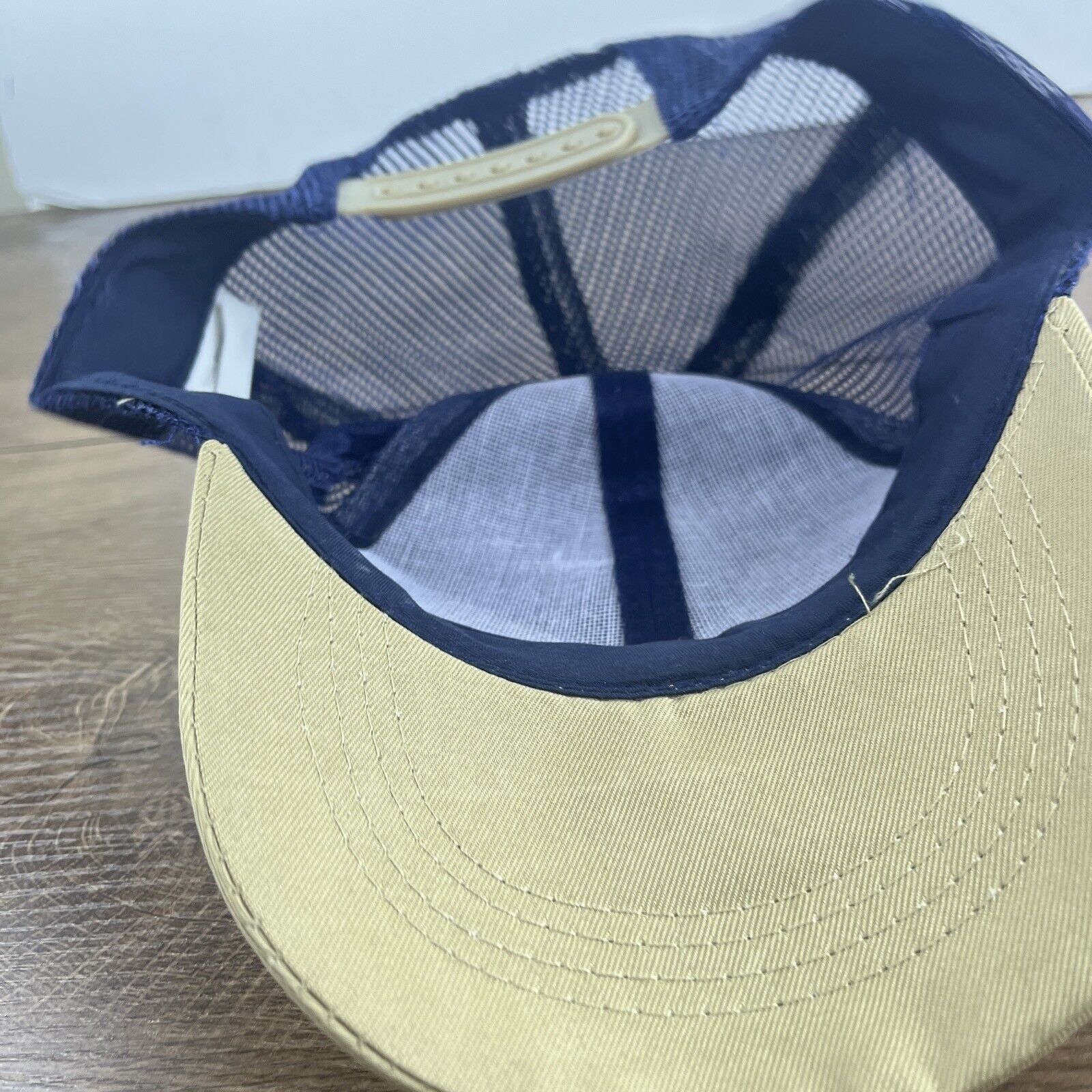 Other Blue Tan Baseball Hat Blue Hat Adjustable Adult Size Blue Ha Size ONE SIZE - 12 Thumbnail