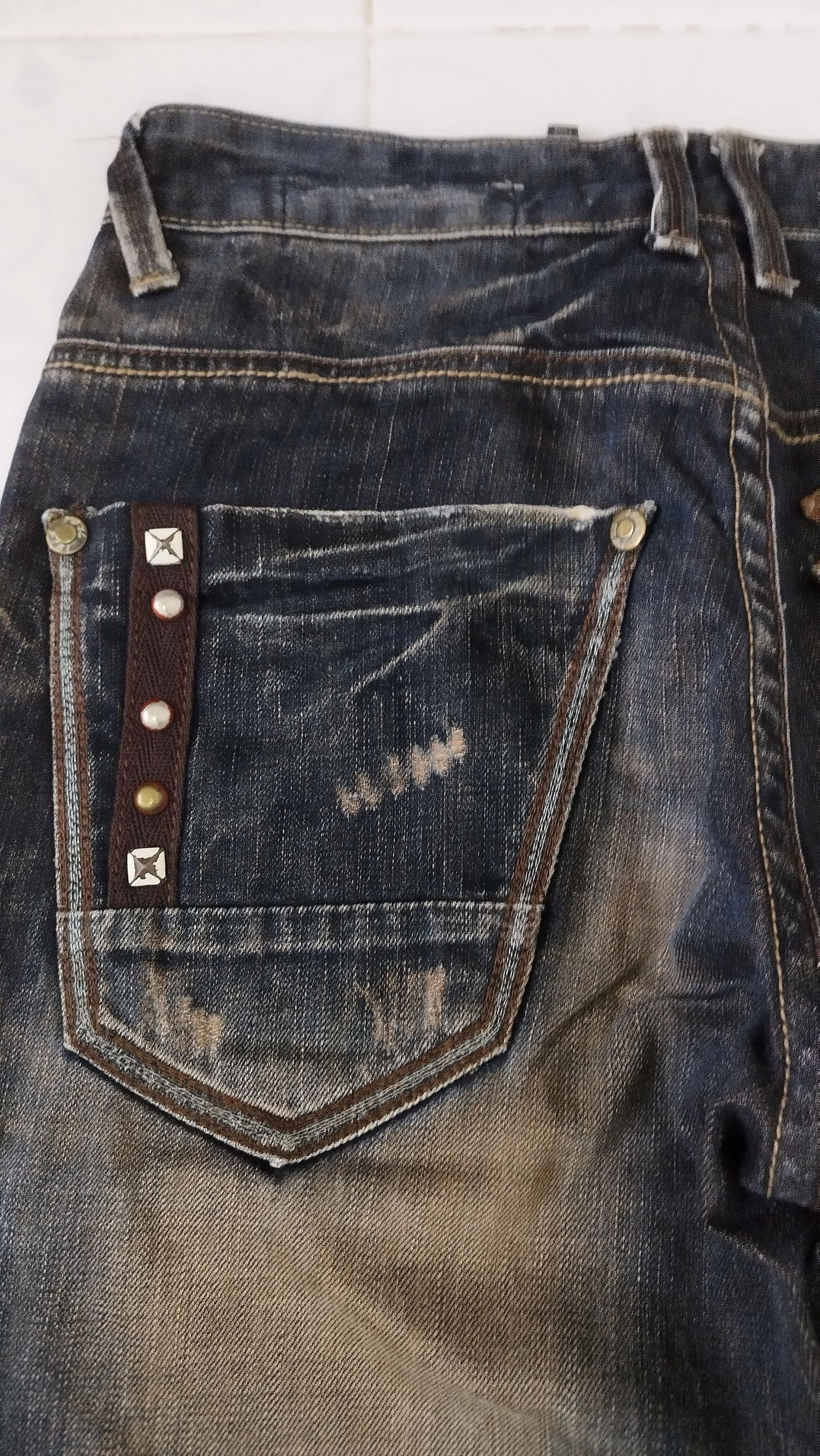 Japanese Brand Tokyo CROXX jeans distressed Size US 30 / EU 46 - 9 Thumbnail