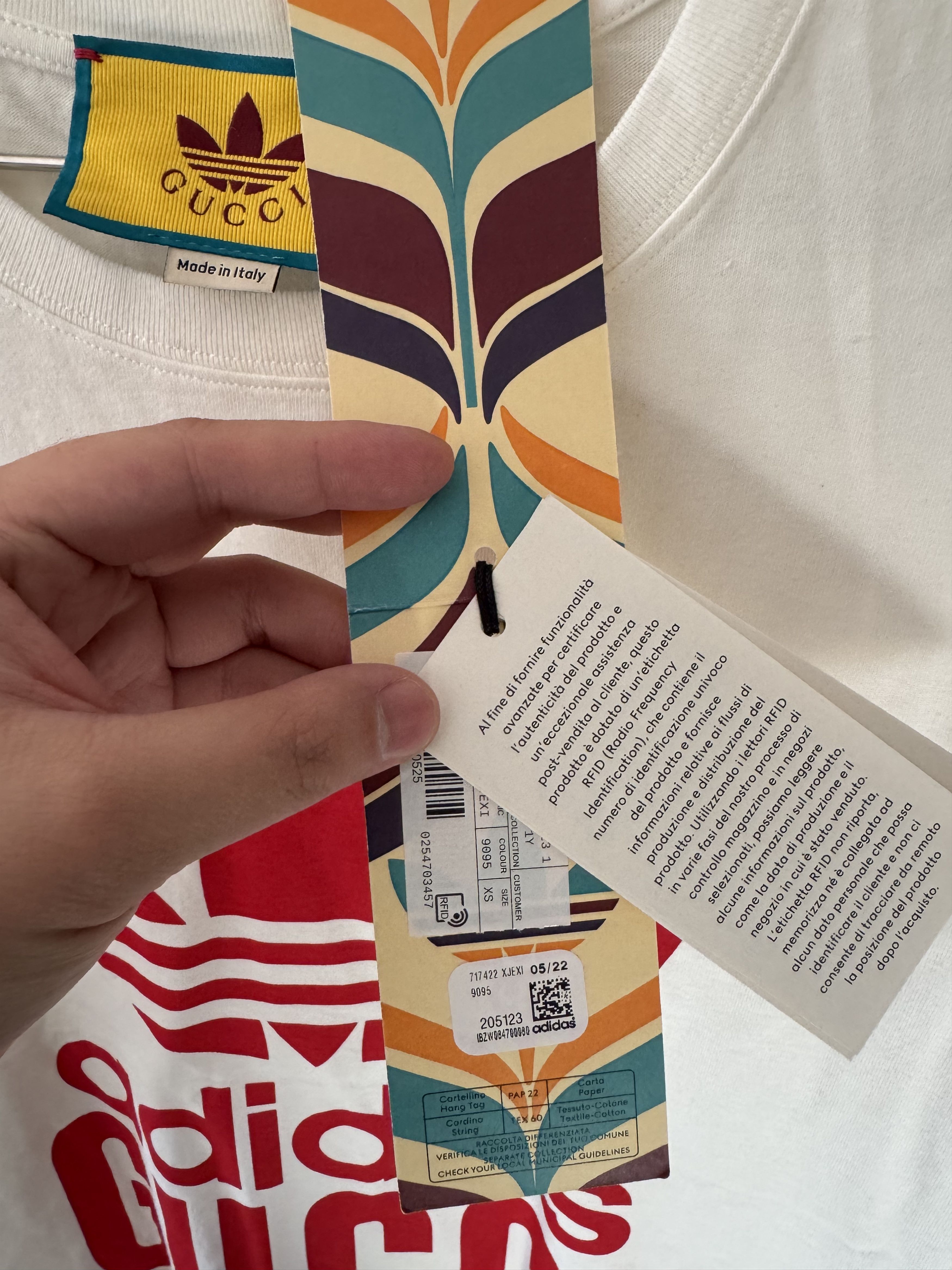 Gucci NEW GUCCI X ADIDAS SPECULUM MAJUS T-SHIRT (SZ XS OVERSIZD) Size US M / EU 48-50 / 2 - 13 Thumbnail