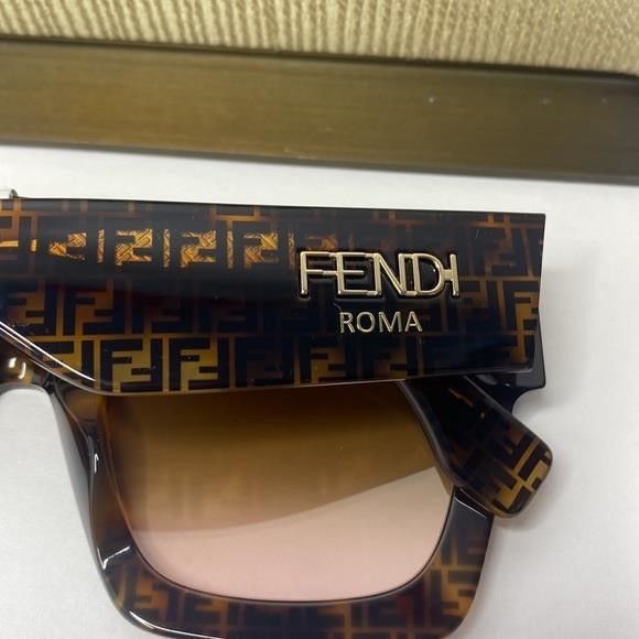 Fendi FENDI Acetate FF Sunglasses FF 0457/G/S Havana Size ONE SIZE - 14 Thumbnail