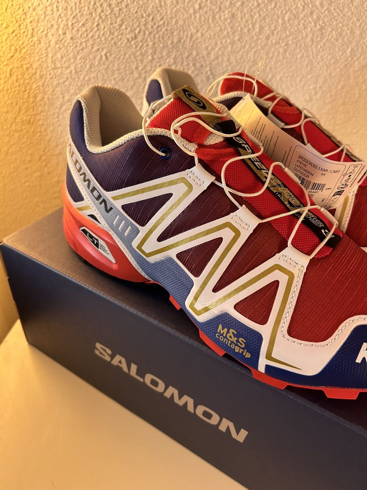 Kar × Salomon Salomon speedcross 3 Lar L’art de l’automobile Size US 11 / EU 44 - 3 Thumbnail