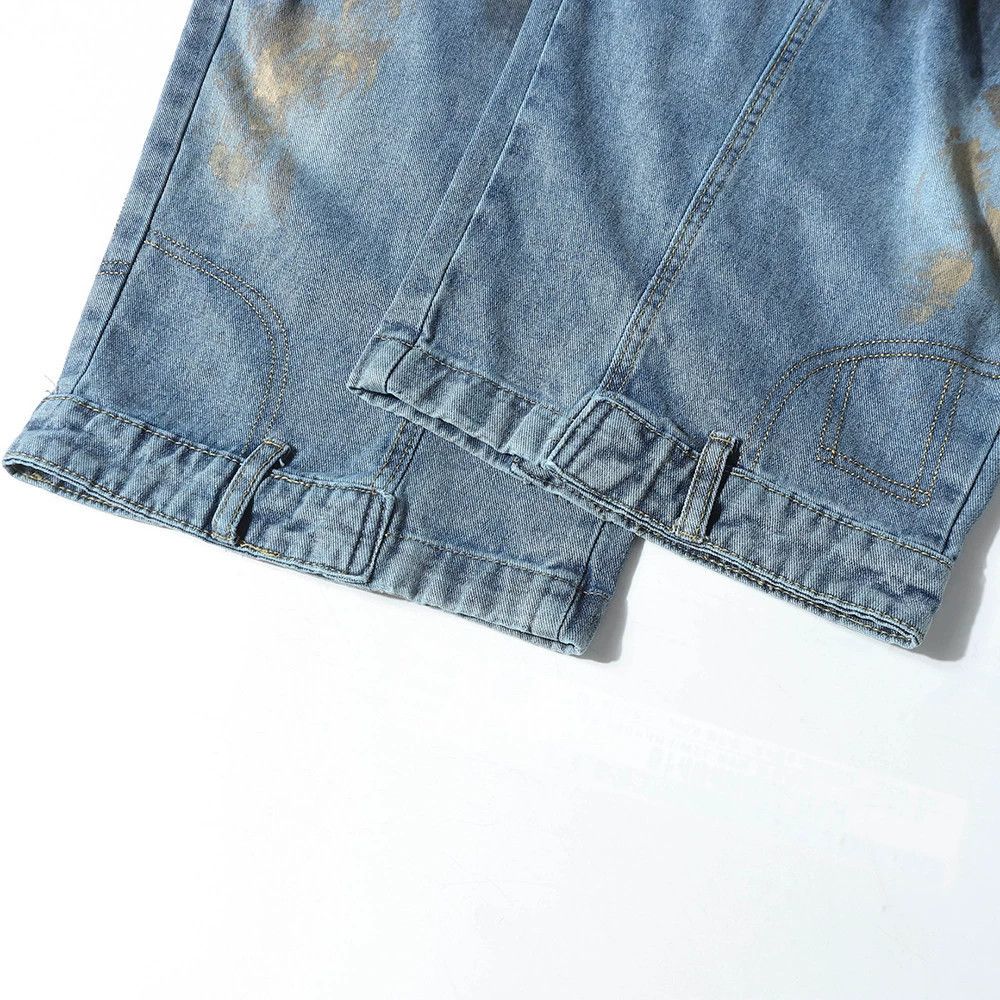 Vintage Men's vintage ink-splashed distressed scimitar jeans Size US 32 / EU 48 - 6 Thumbnail