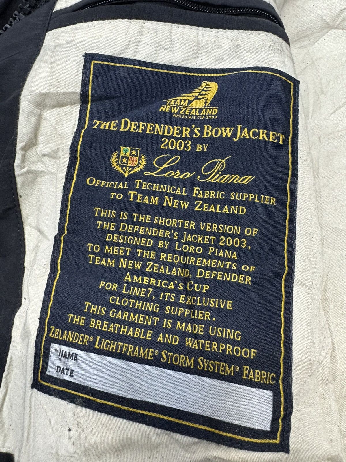 Loro Piana Vintage loro piana the defender’s bow jacket new zealand Size US XXL / EU 58 / 5 - 14 Thumbnail