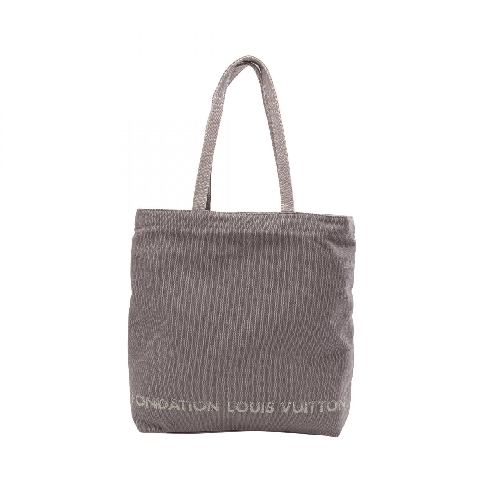 Louis Vuitton Louis Vuitton Fondation Canvas Tote Bag Canvas Tote Bag in Grey, Women's