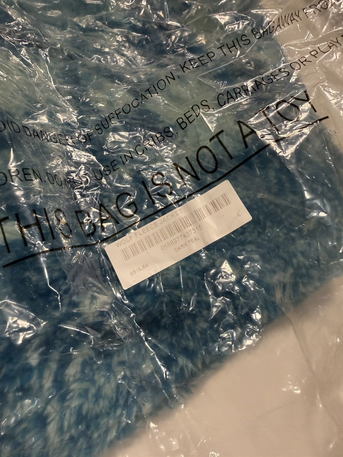 Supreme Supreme Wolf Dark Teal Blue Fleece Jacket SS19 Size US L / EU 52-54 / 3 - 5 Thumbnail