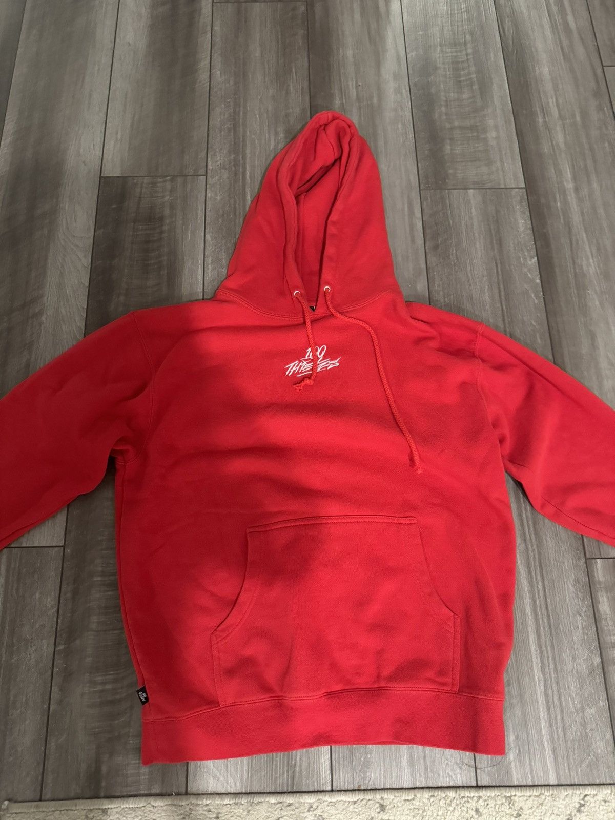 100 Thieves 100 Thieves Jam Red Hoodie XS | Grailed