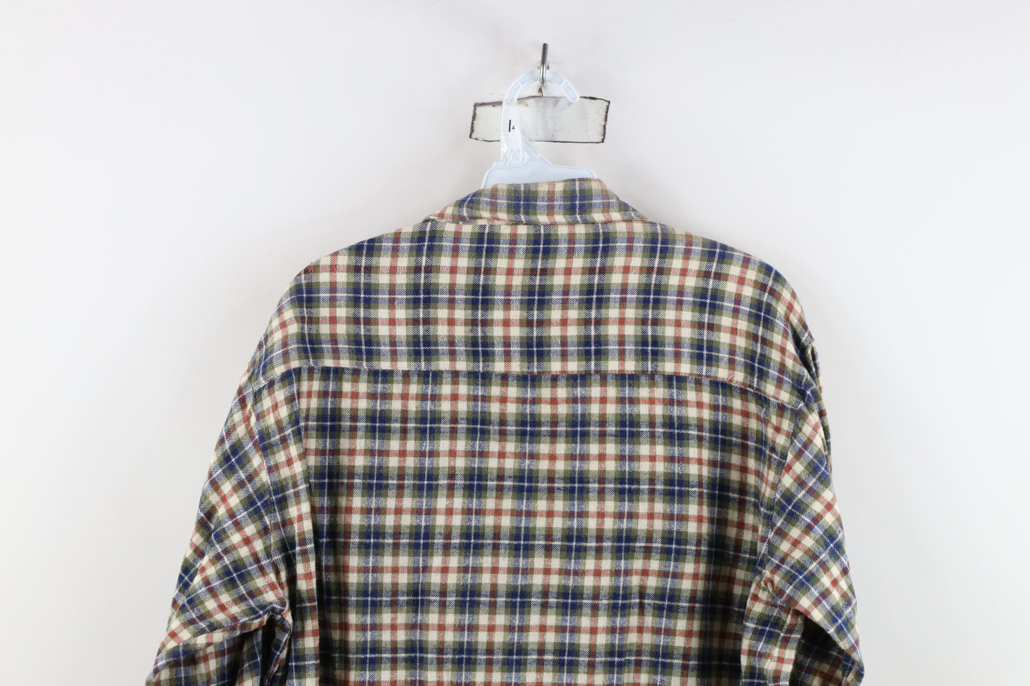 Vintage Vintage 90s Streetwear Flannel Collared Button Shirt Plaid Size L / US 10 / IT 46 - 9 Thumbnail