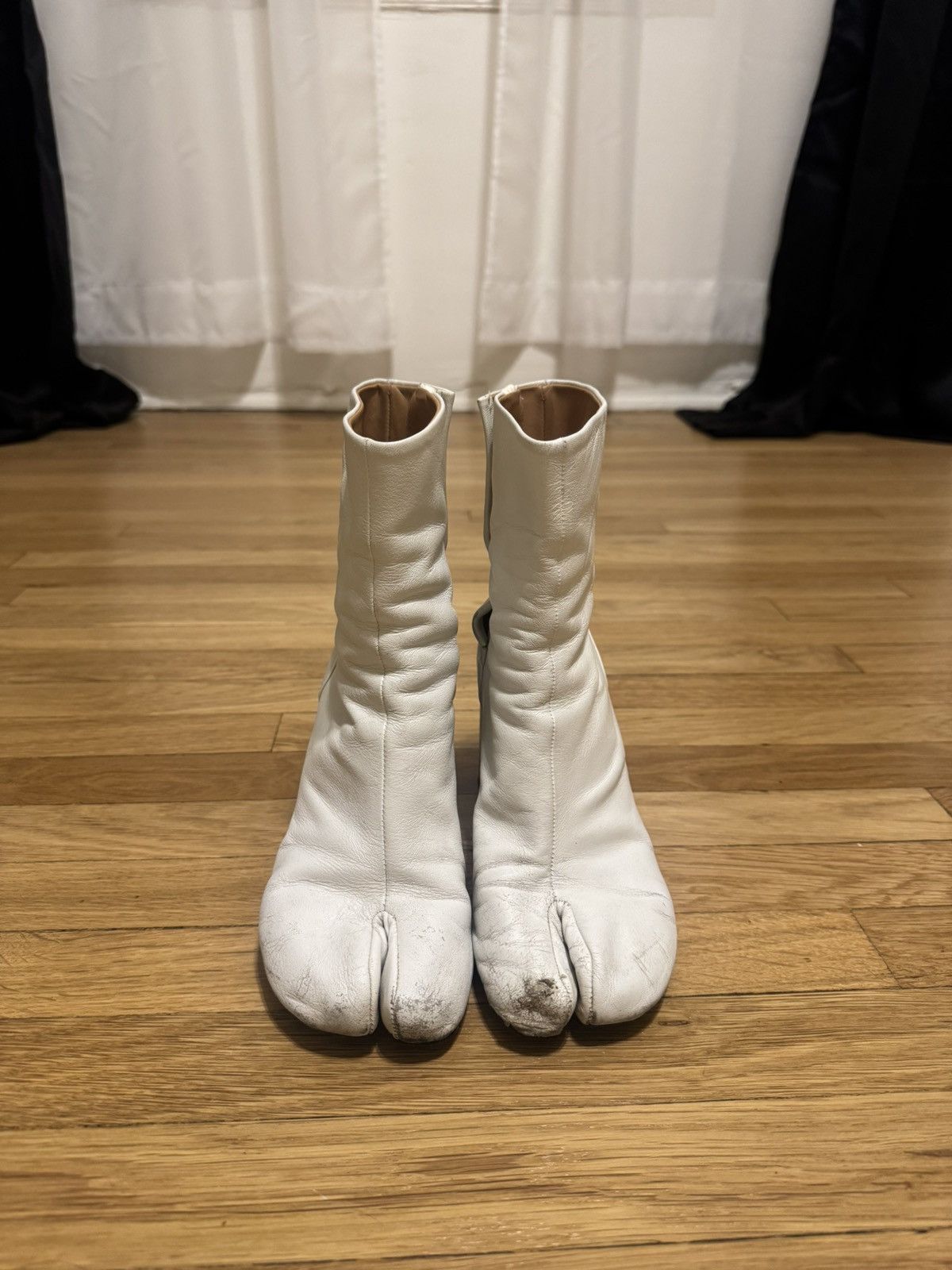 Maison Margiela RARE Margiela Taxi boots with holographic logo Size US 7 / IT 37 - 4 Thumbnail