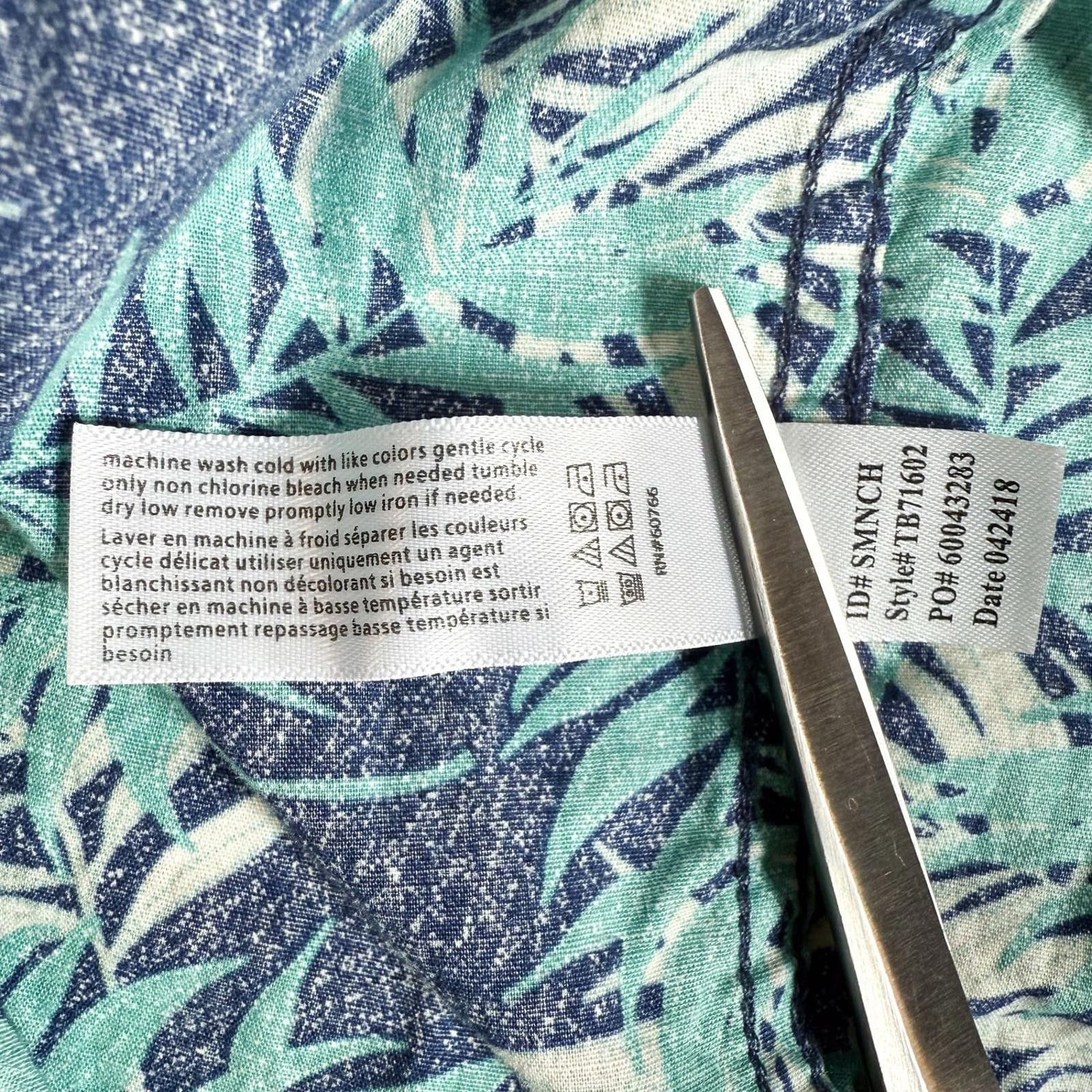 Tommy Bahama Tommy Bahama Shorts Mens XL Blue Palm Print Swim Trunks Size US 36 / EU 52 - 5 Thumbnail