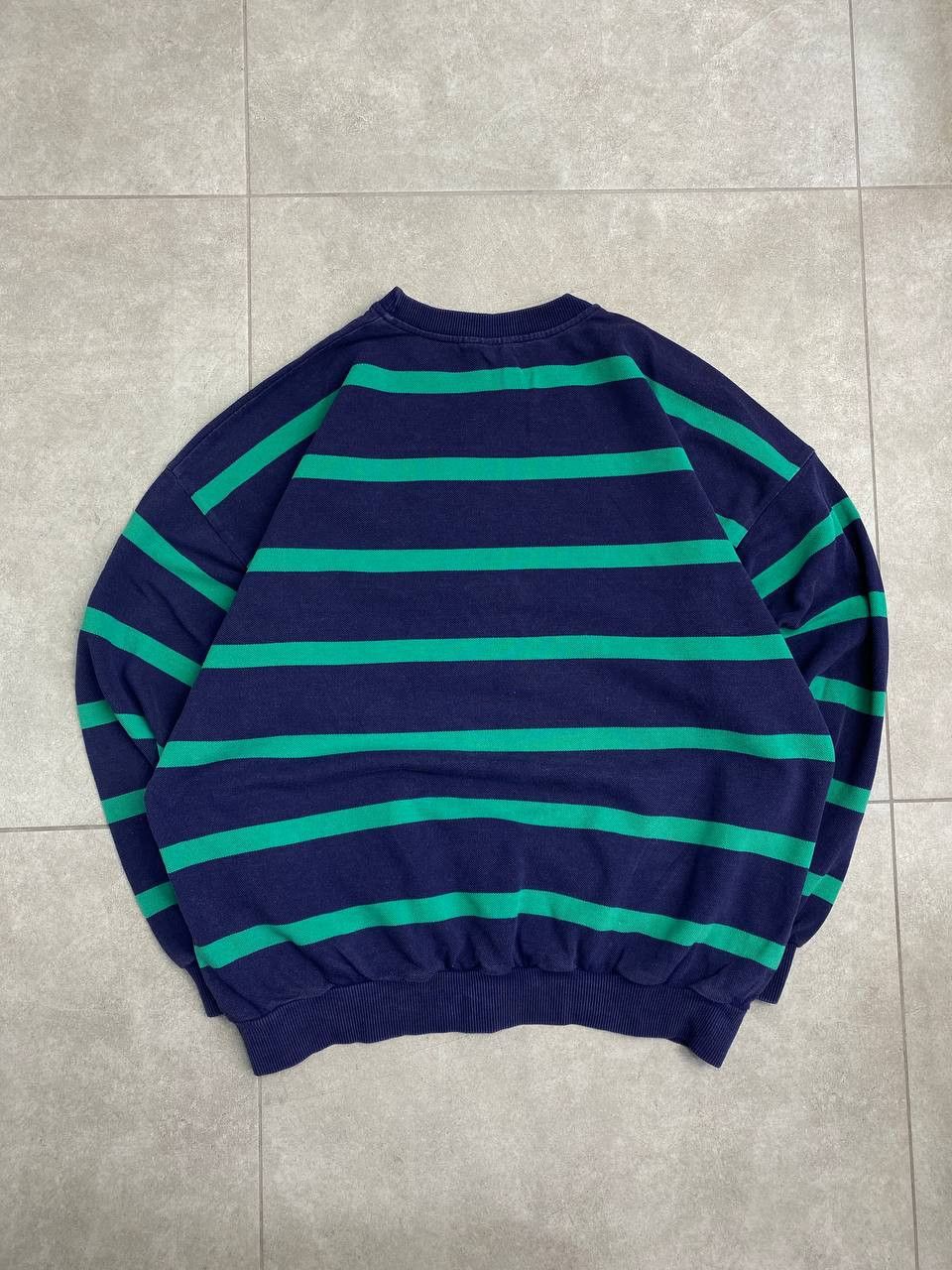 Lacoste Vintage La Chemise Lacoste Striped Sweatshirt Size US L / EU 52-54 / 3 - 3 Thumbnail