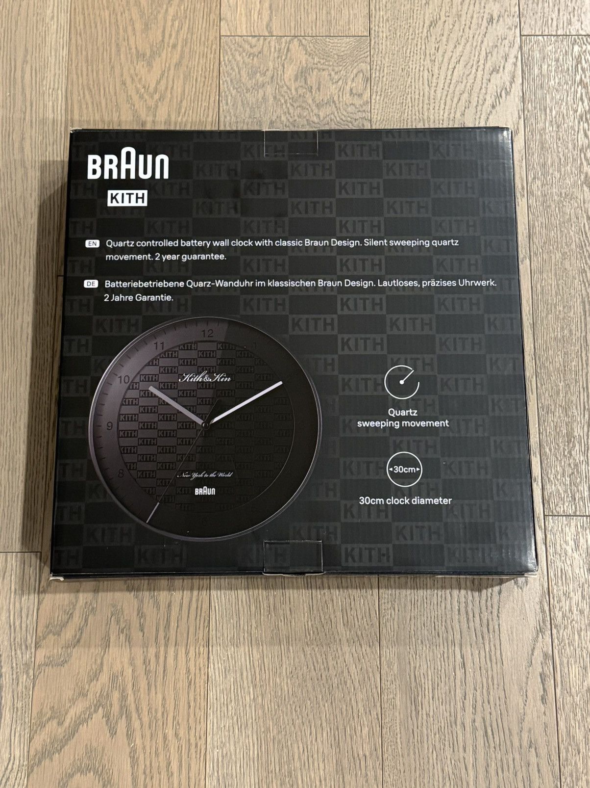 Braun × Kith Kith Kithmas Braun Wall Clock Black | Grailed